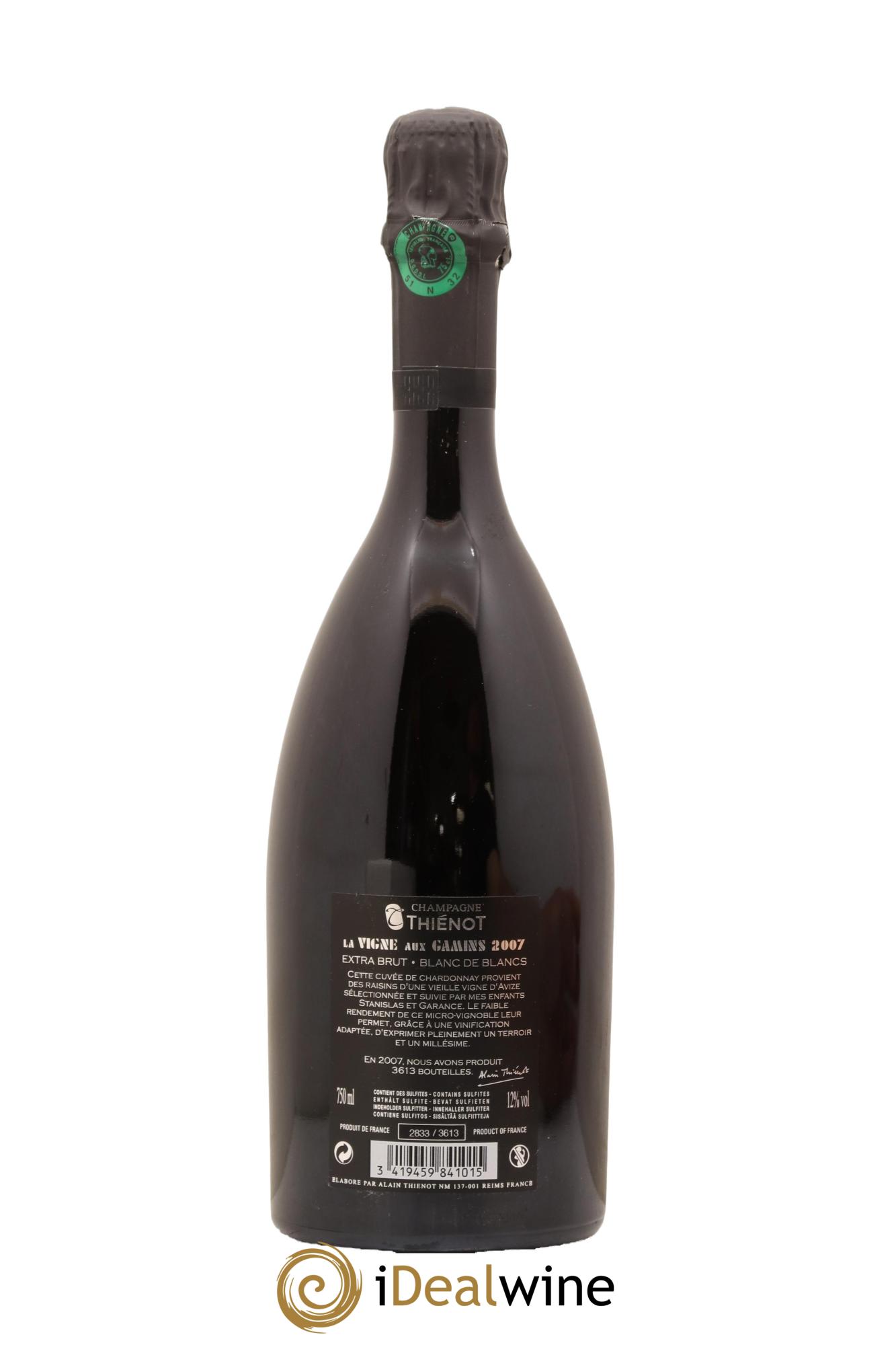 La Vigne aux Gamins Alain Thiénot 2007 - Lot of 1 bottle - 1