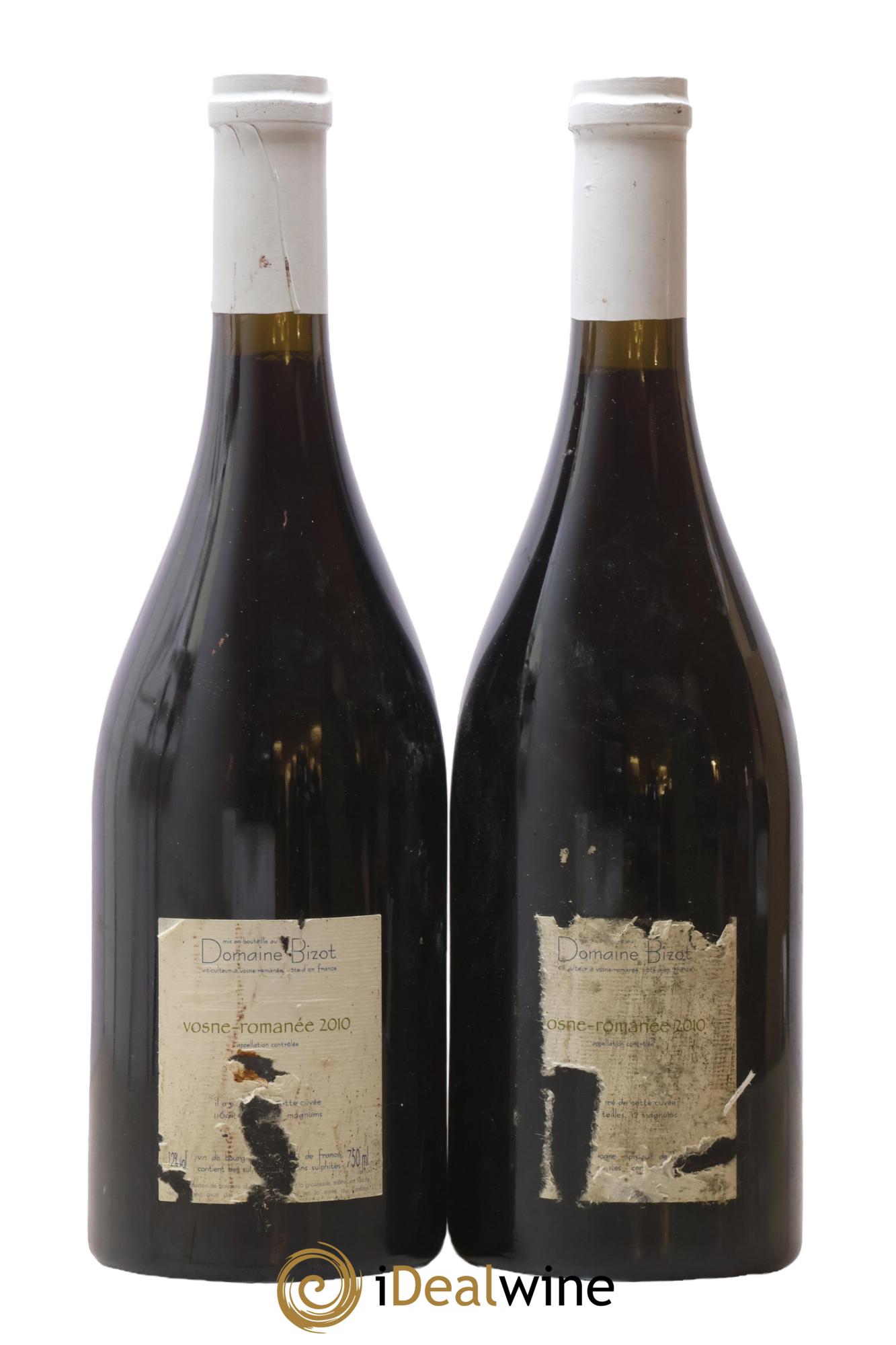Vosne-Romanée Bizot (Domaine) 2010 - Lot de 2 bouteilles - 1