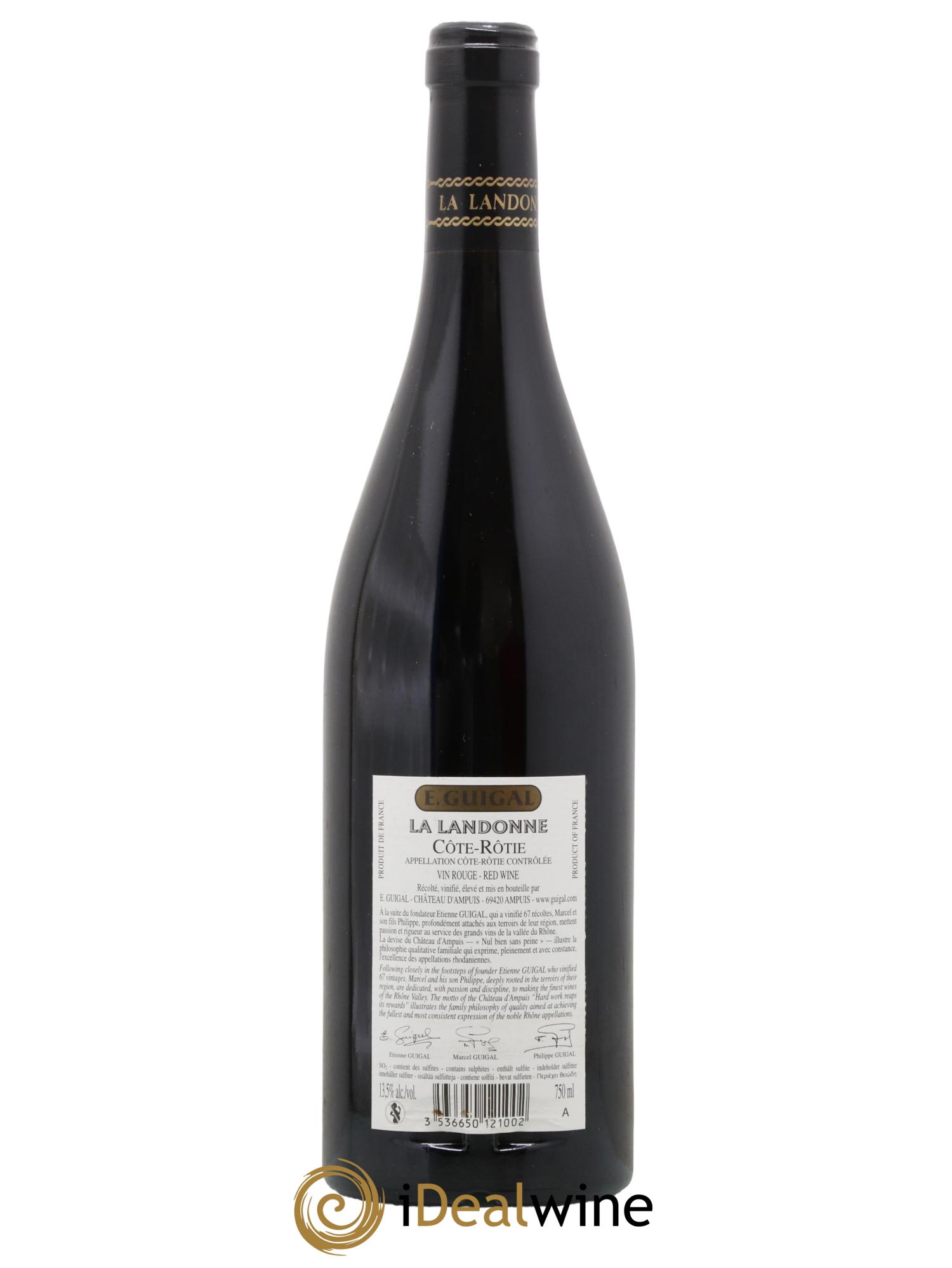 Côte-Rôtie La Landonne Guigal 2013 - Lot of 1 bottle - 1