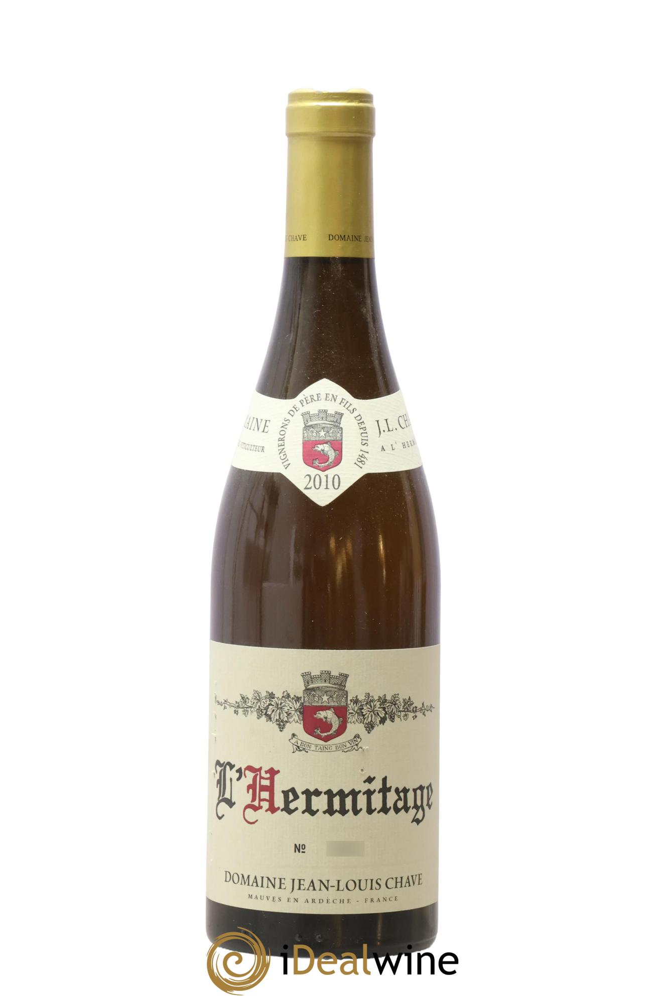 Hermitage Jean-Louis Chave  2010 - Posten von 1 Flasche - 0