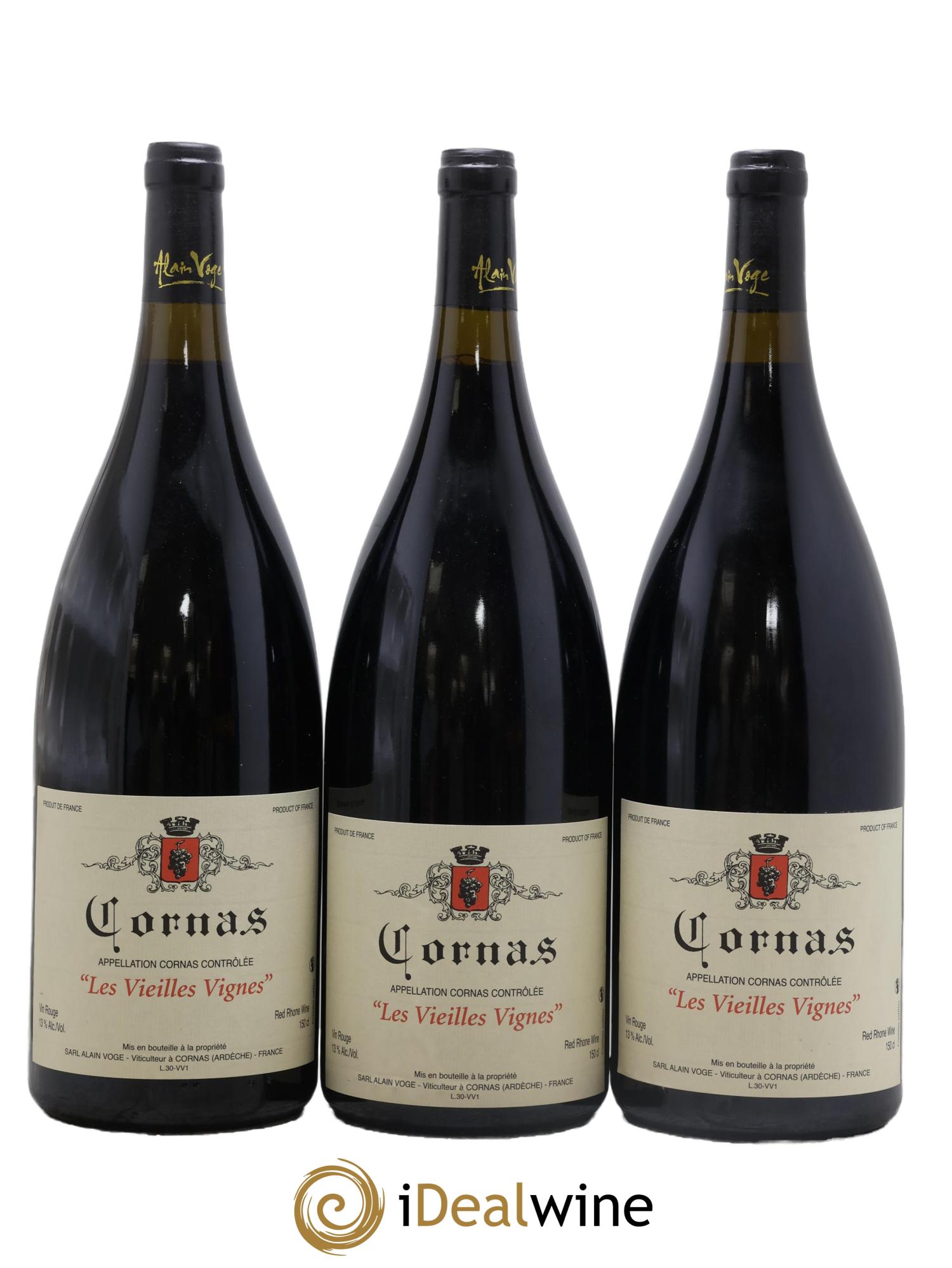 Cornas Les Vieilles Vignes Alain Voge (Domaine) 2010 - Lotto di 3 magnum - 0