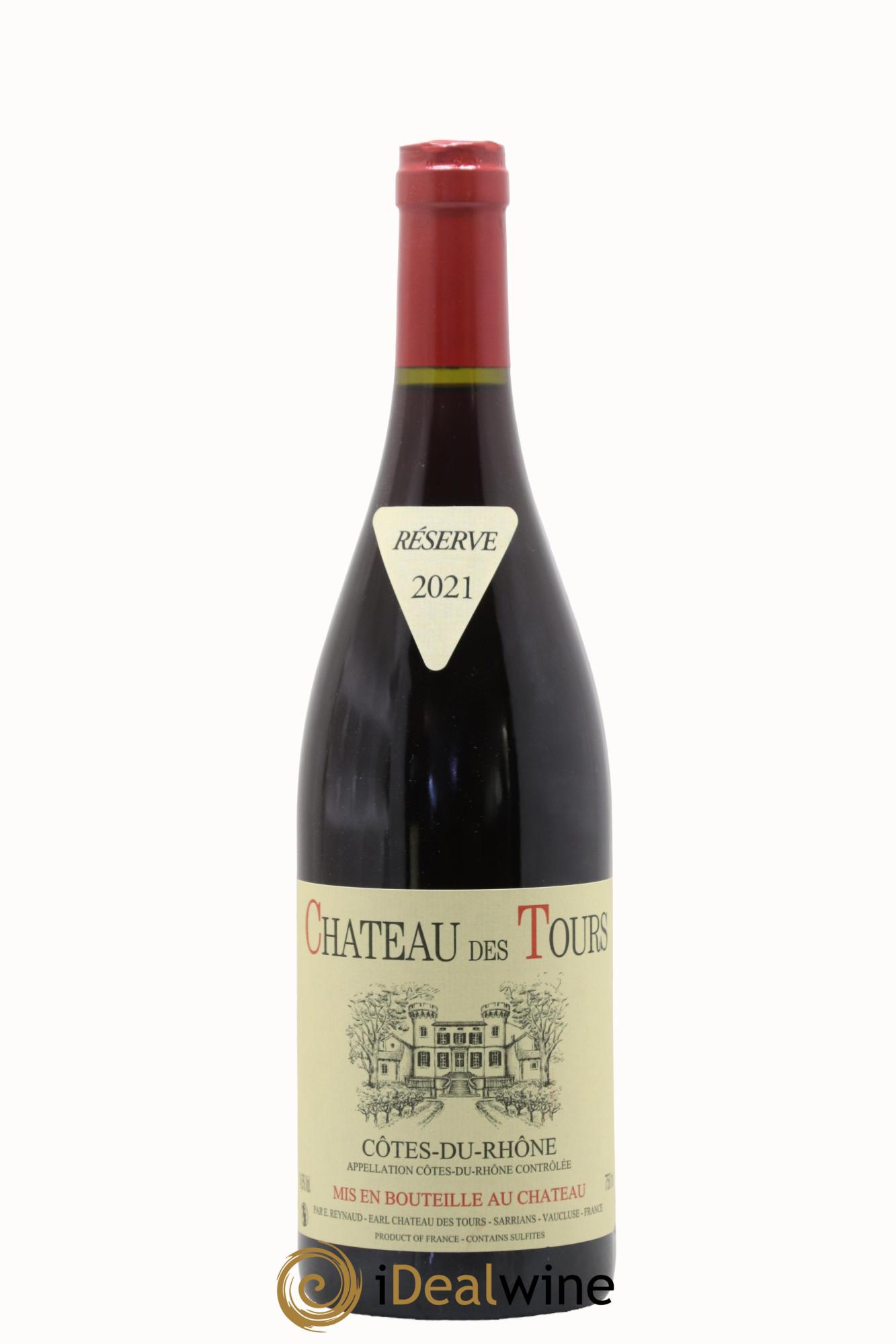 Côtes-du-Rhône Château des Tours Emmanuel Reynaud  2021 - Lot de 1 bouteille - 0