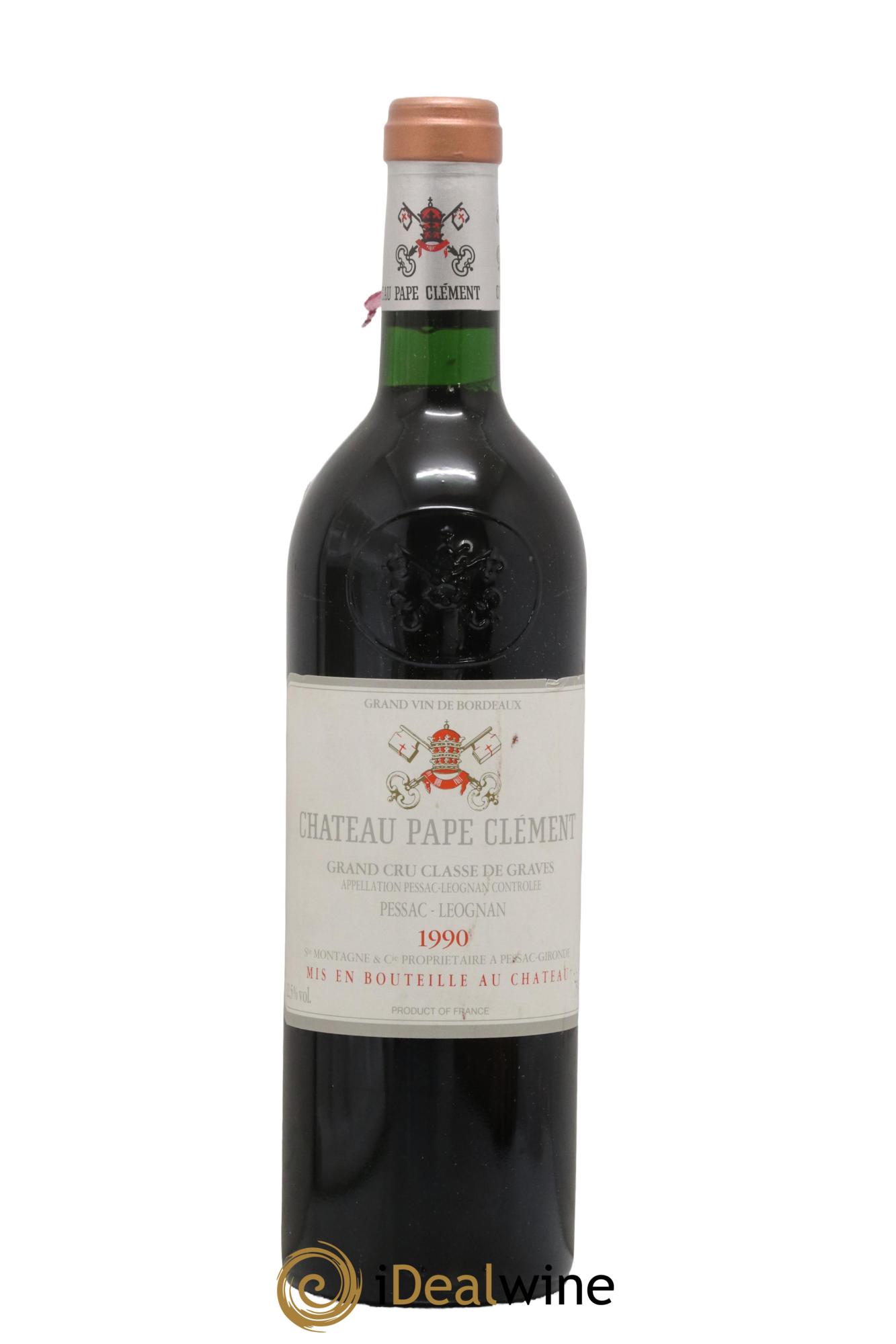 Château Pape Clément Cru Classé de Graves 1990 - Lot de 1 bouteille - 0