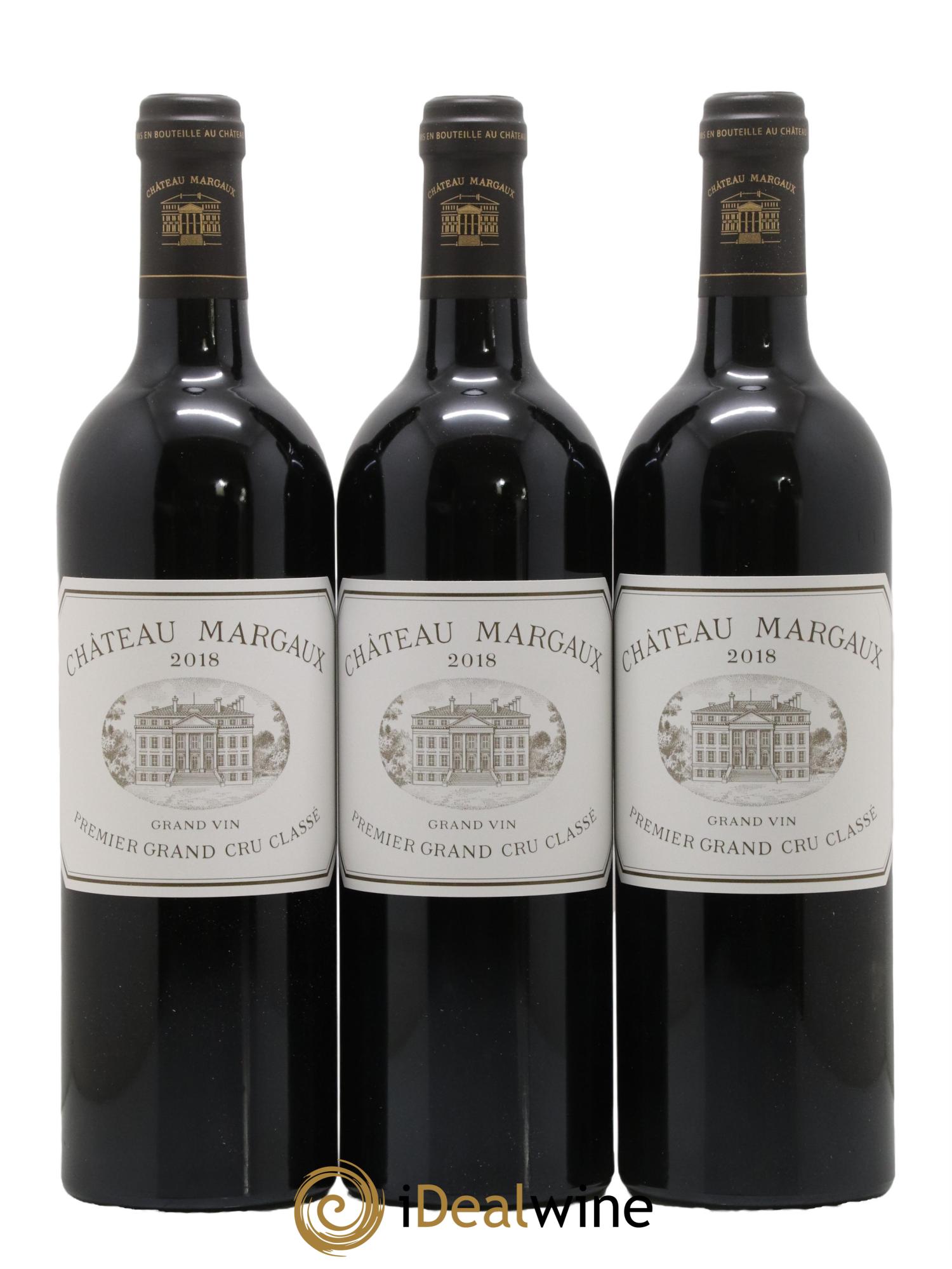 Château Margaux 1er Grand Cru Classé 2018 - Lot de 3 bouteilles - 0