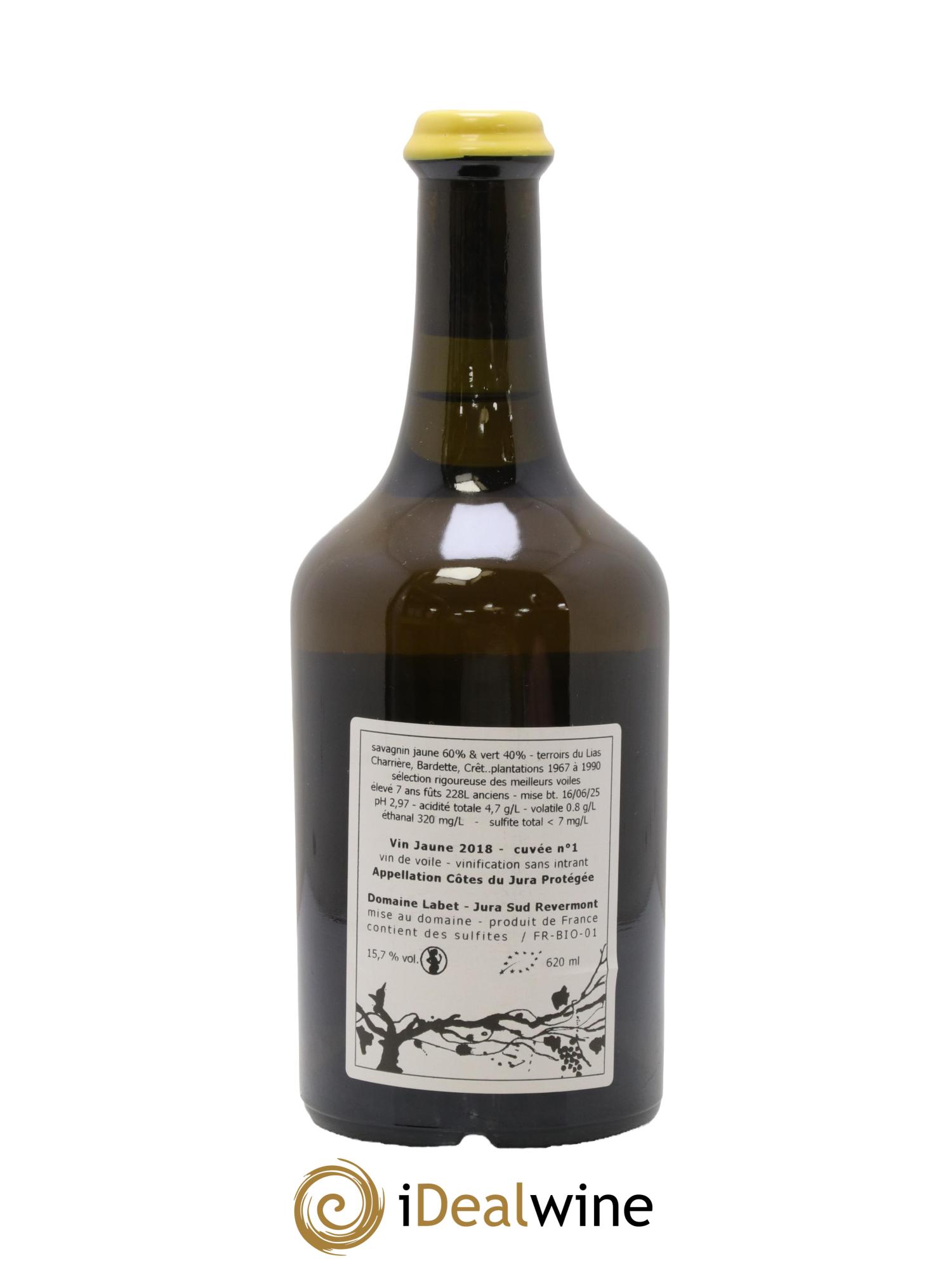 Côtes du Jura Vin Jaune Romain - Julien - Charline Labet 2018 - Lot de 1 clavelin - 1