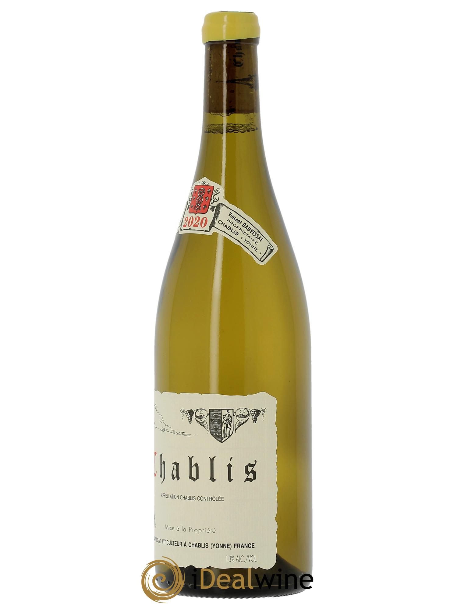 Chablis Vincent Dauvissat (Domaine)  2020 - Lot de 1 bouteille - 1