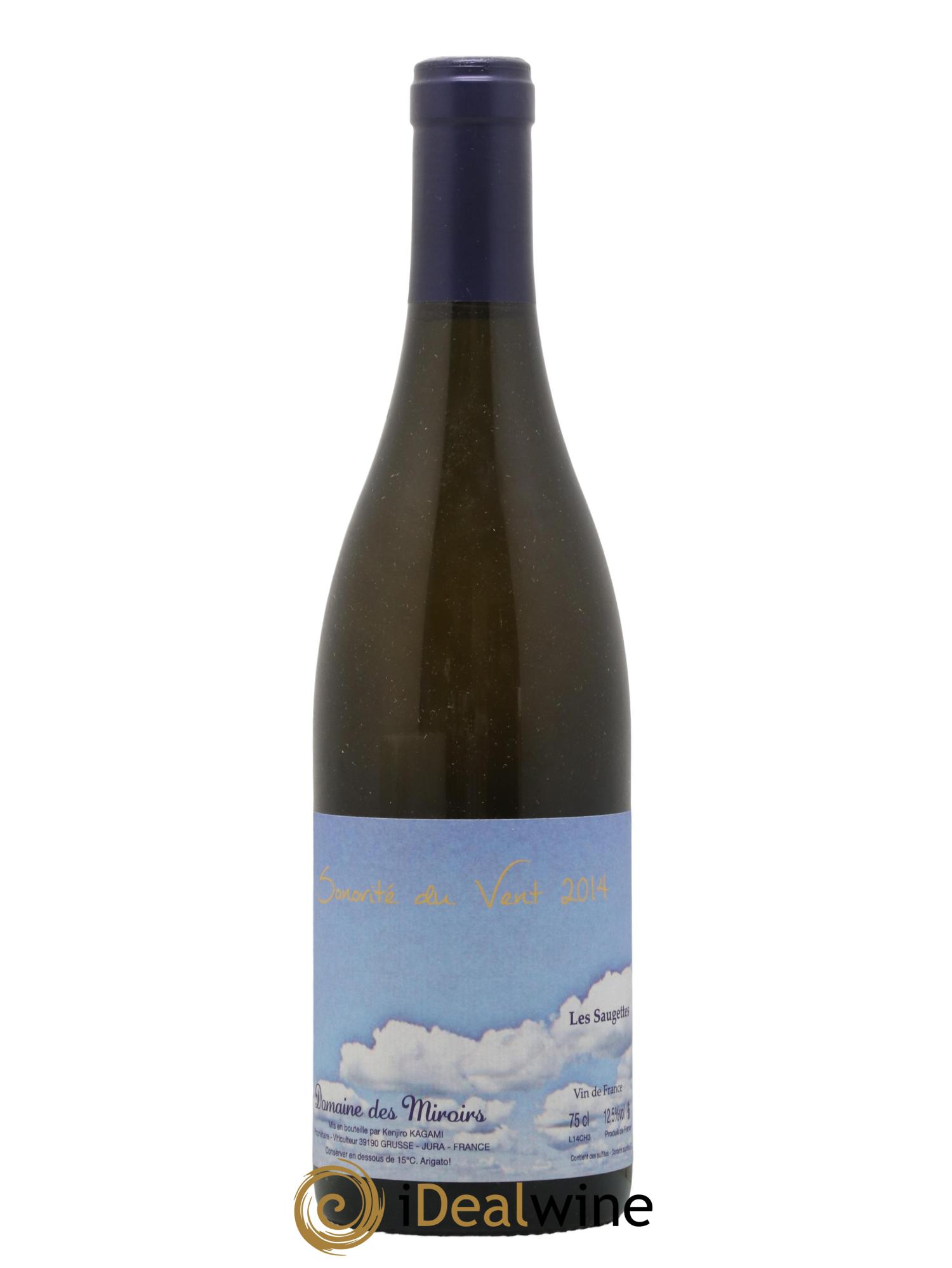 Vin de France Sonorité du vent Les saugettes Kenjiro Kagami - Domaine des Miroirs 2014 - Lot de 1 bouteille - 0