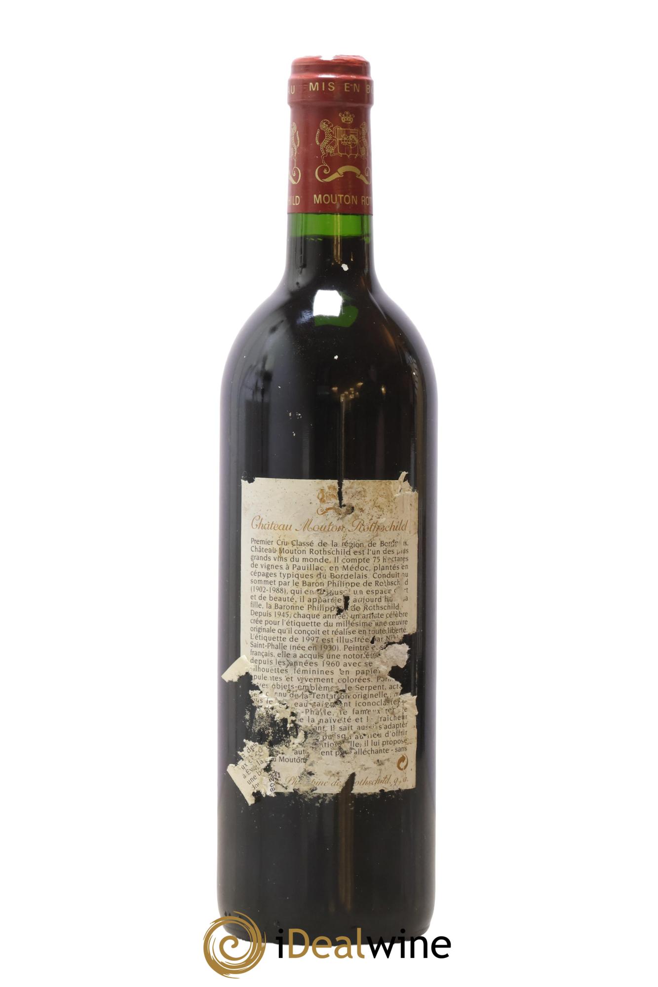 Château Mouton Rothschild 1er Grand Cru Classé 1997 - Lot de 1 bouteille - 1