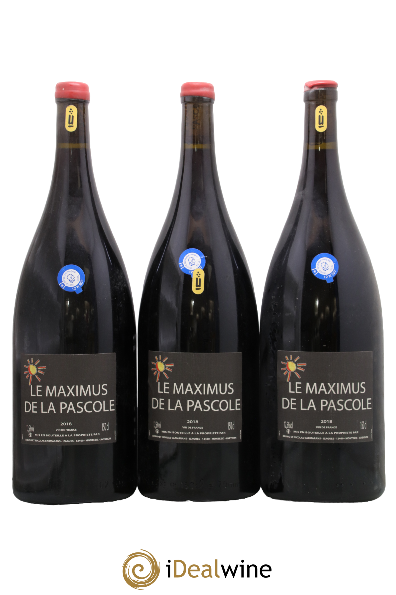 Vin de France Le Maximus de la Pascole Bruno Duchêne 2018 - Lot of 3 magnums - 0