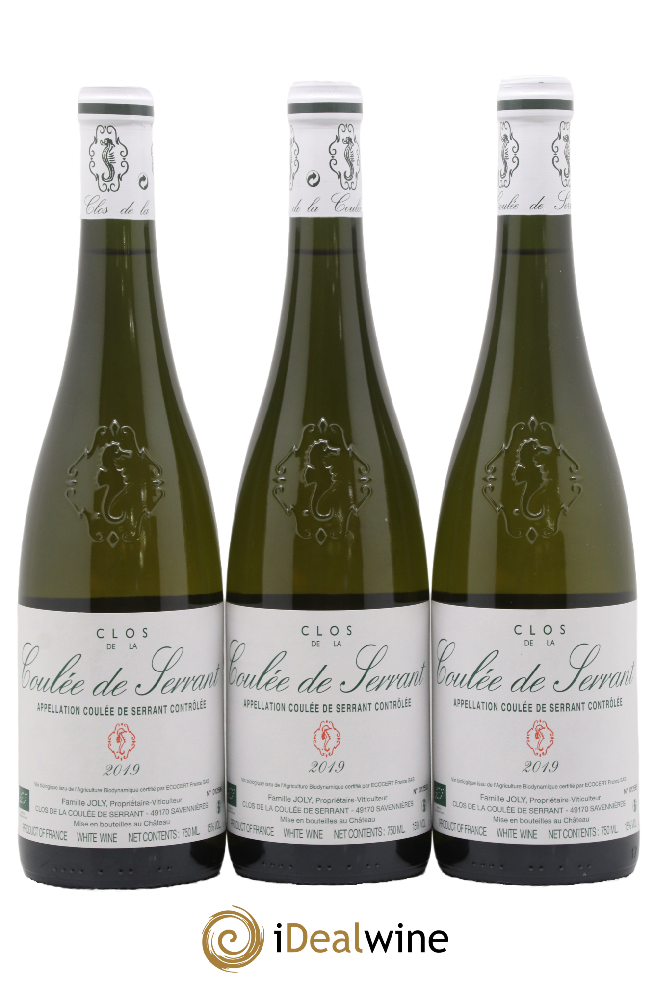 Savennières Vignobles de la Coulée de Serrant - Nicolas Joly 2019 - Lot de 3 bouteilles - 0