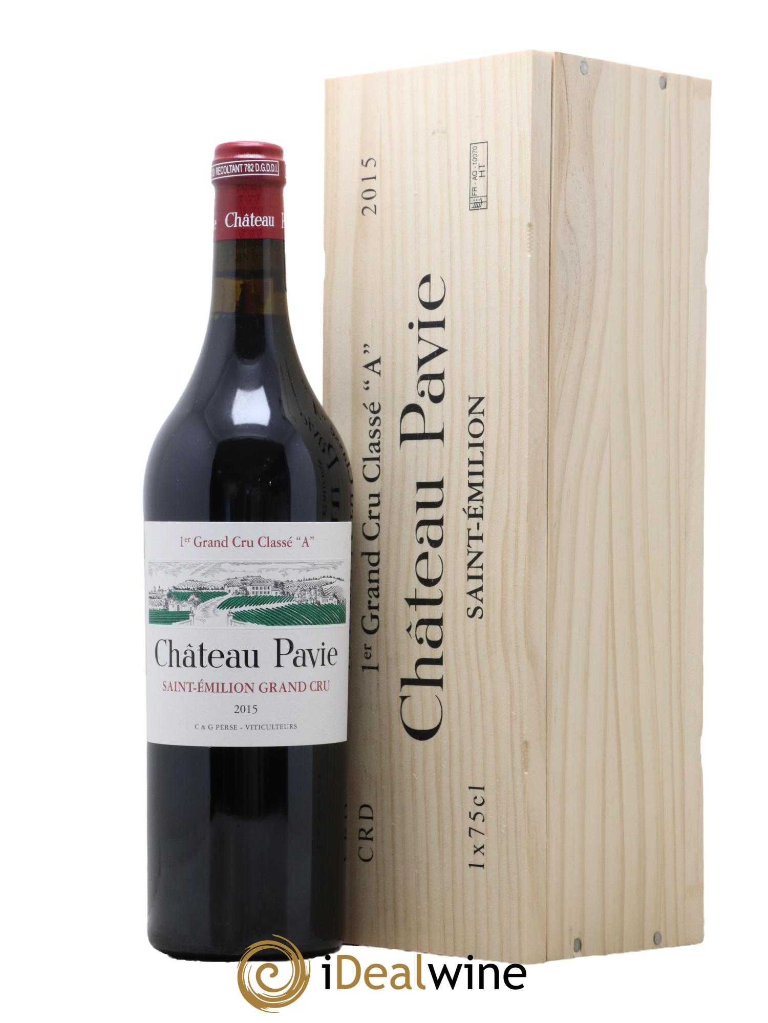 Château Pavie 1er Grand Cru Classé A 2015 - Lot de 1 bouteille - 0