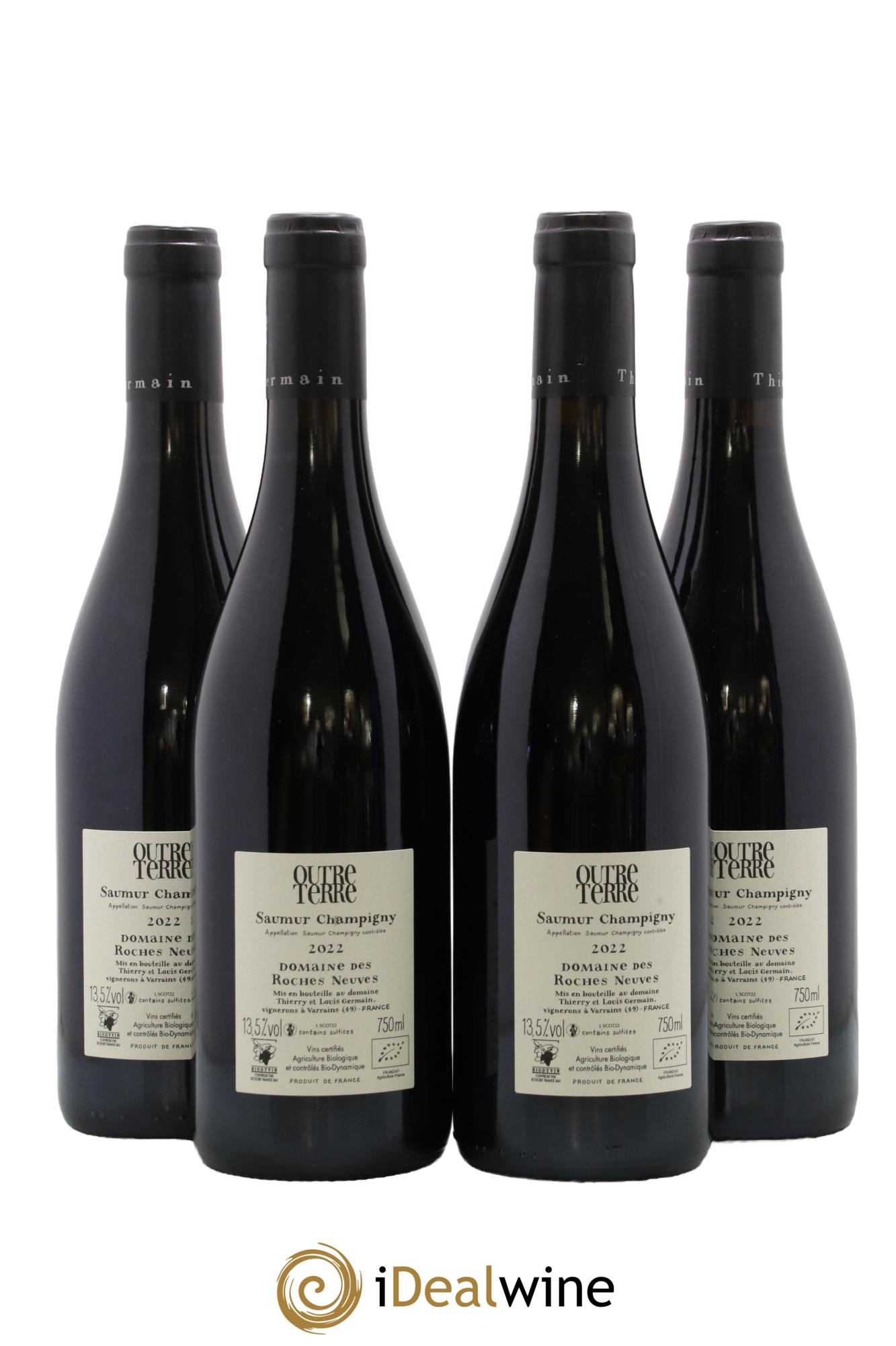 Saumur-Champigny Outre Terre Domaine des Roches Neuves - Thierry Germain 2022 - Lot de 4 bouteilles - 1