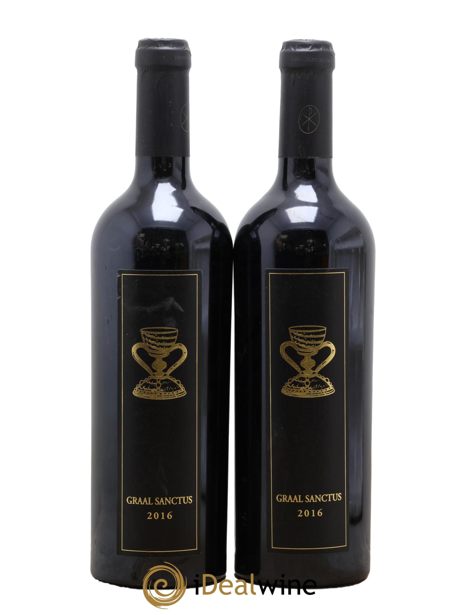 Cahors Graal Sanctus Les Roques de Cana 2016 - Lot de 2 bouteilles - 0