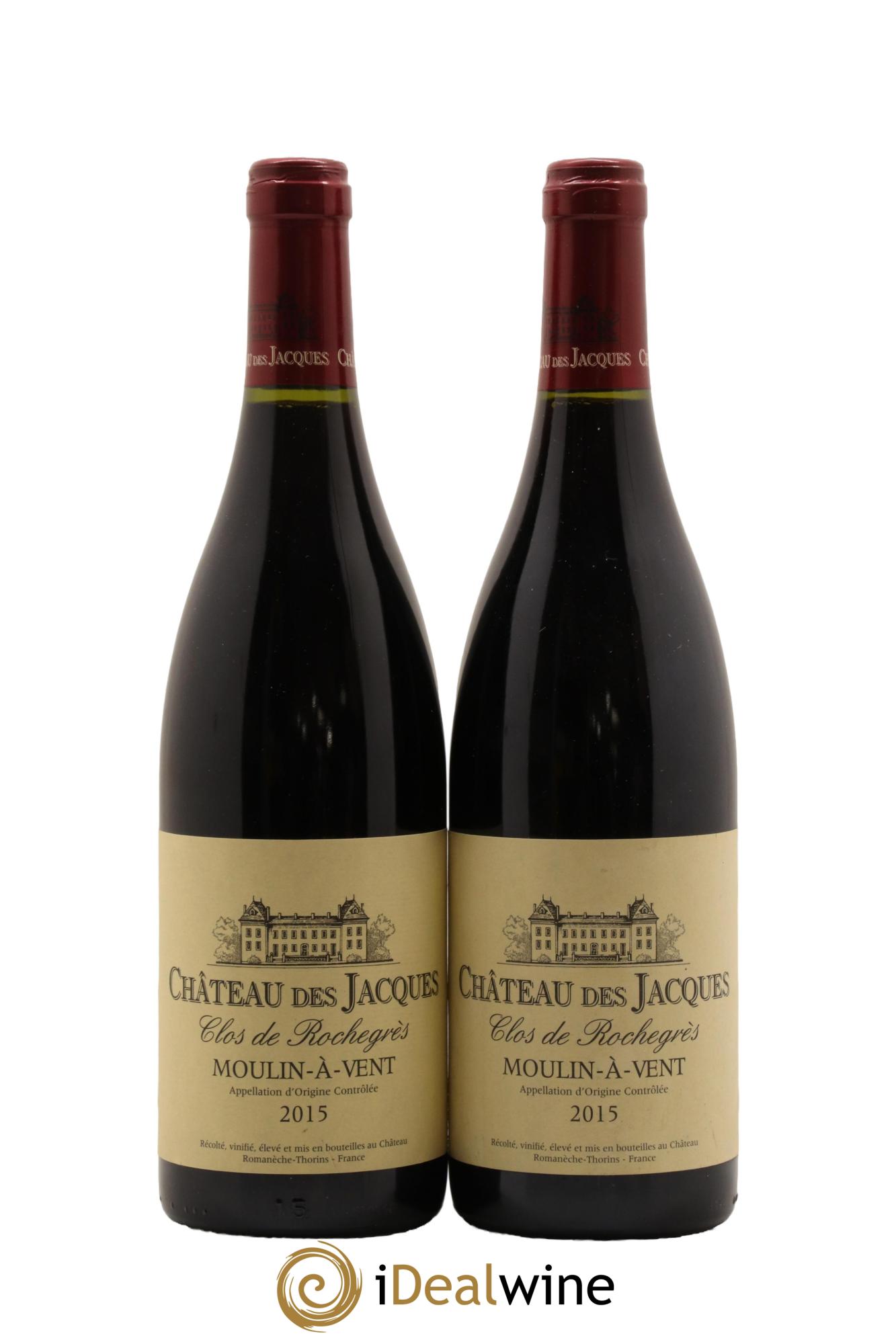 Moulin à Vent Rochegrès Château des Jacques 2015 - Lot de 2 bouteilles - 0
