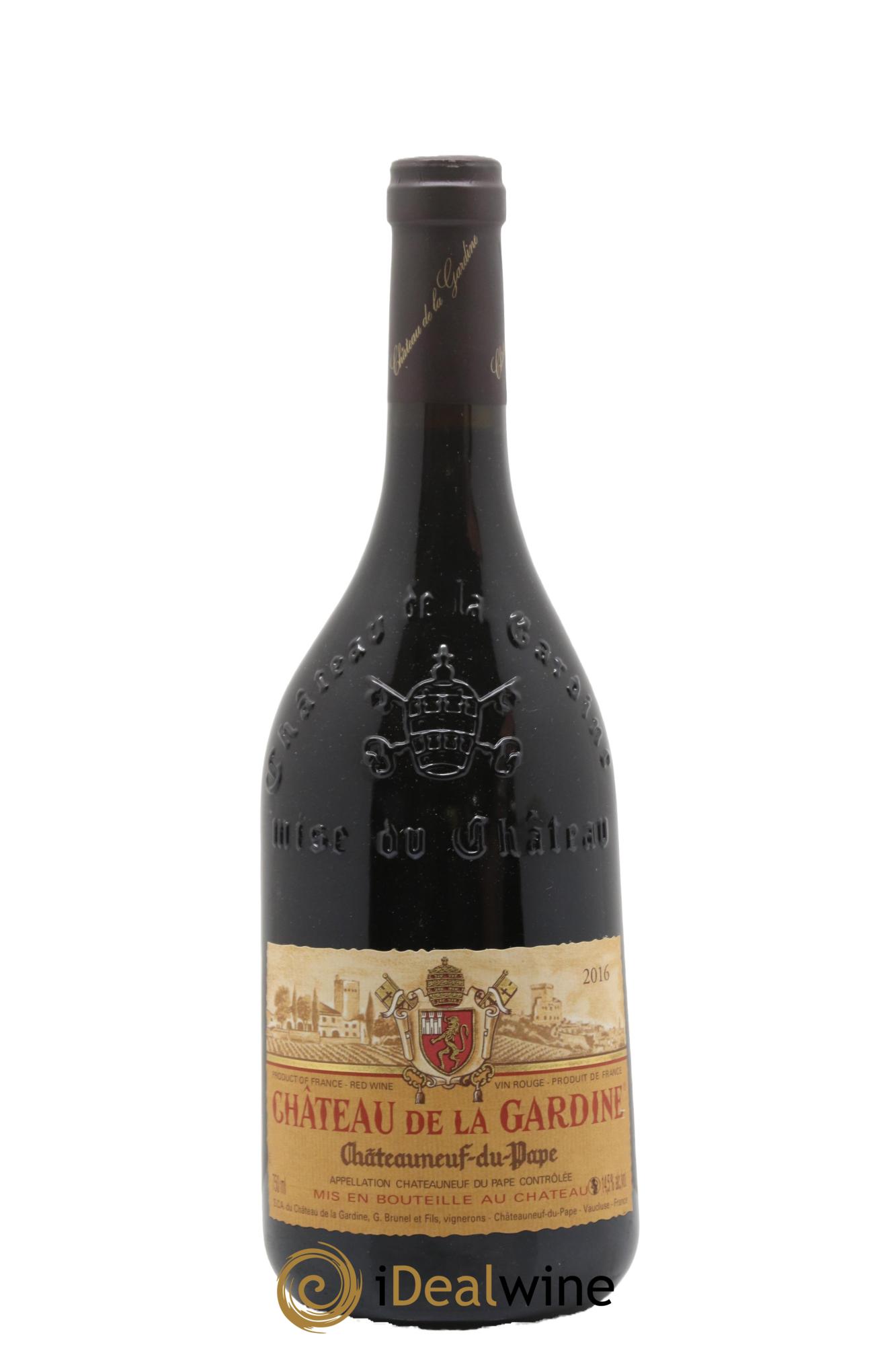 Châteauneuf-du-Pape Château de La Gardine Famille Brunel 2016 - Lot de 1 bouteille - 0