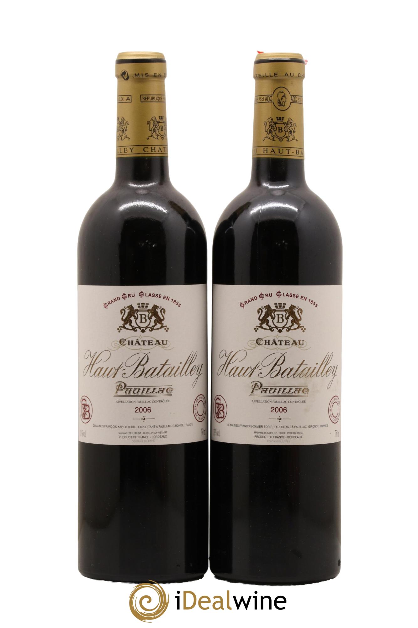 Château Haut Batailley 5ème Grand Cru Classé 2006 - Lot de 2 bouteilles - 0