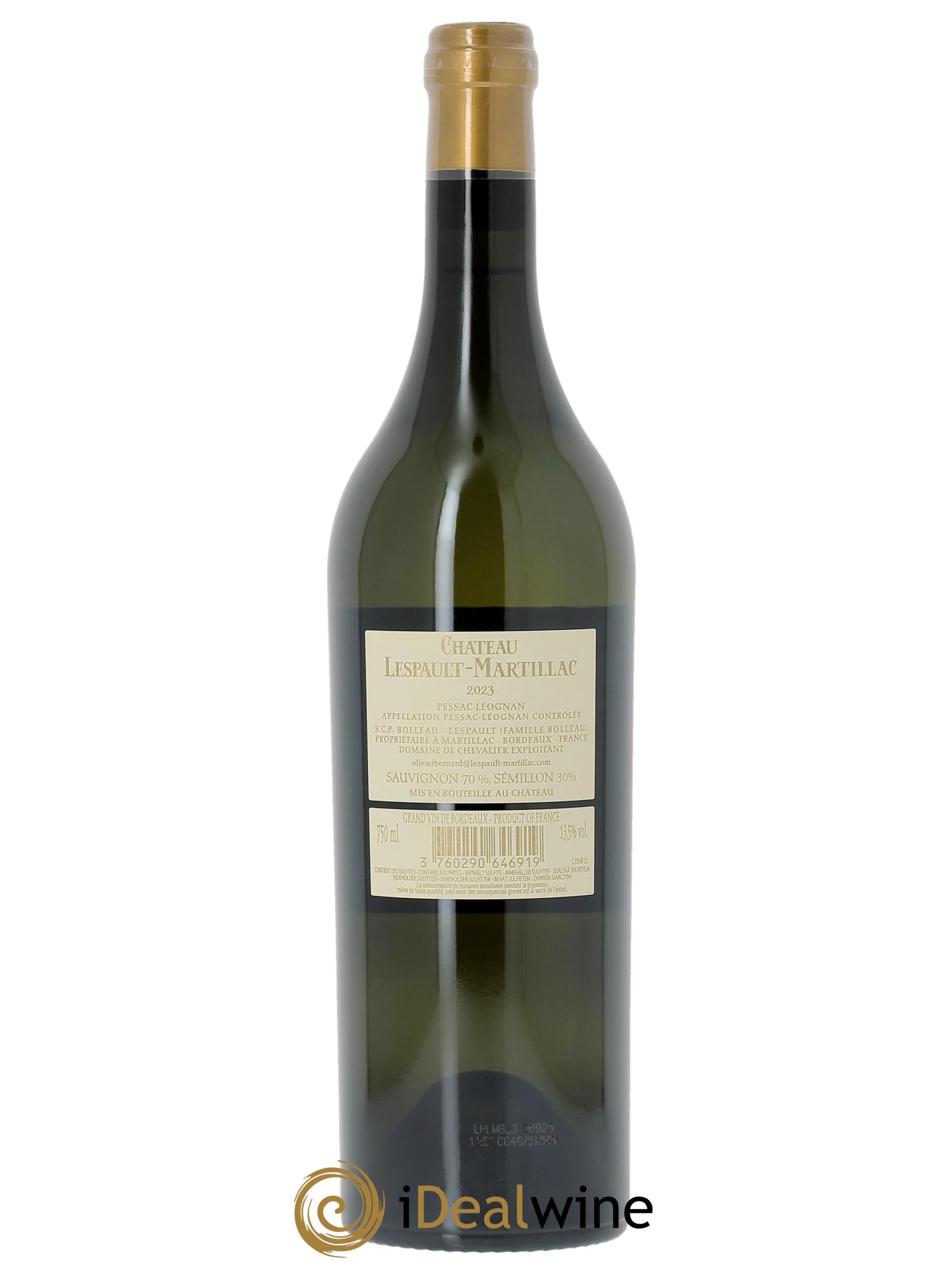 Château Lespault-Martillac 2023 - Posten von 1 Flasche - 1