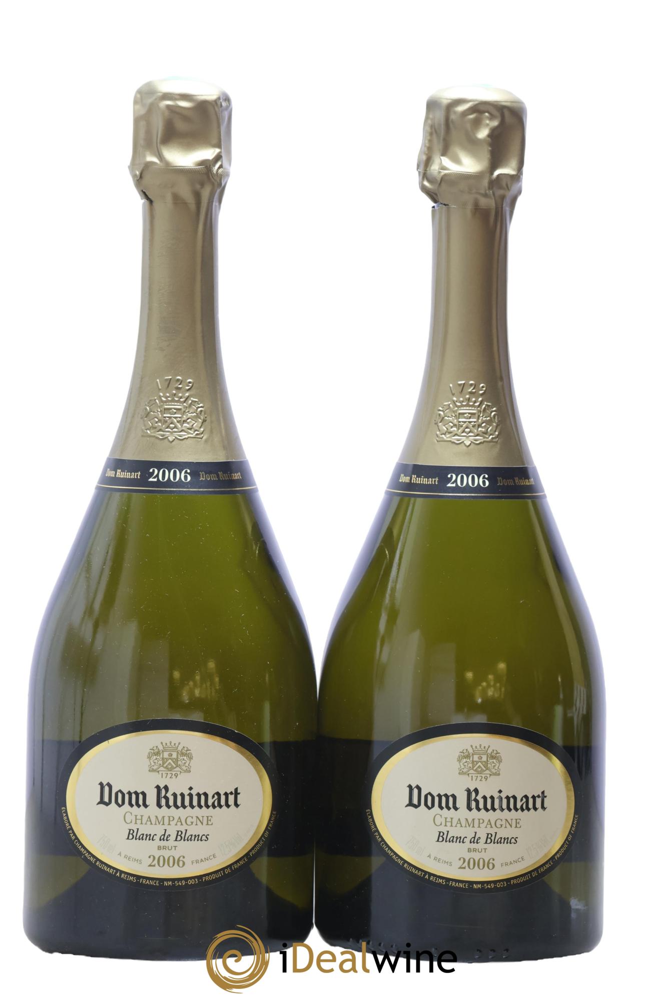 Blanc de Blancs Brut Ruinart 2006 - Posten von 2 Flaschen - 0