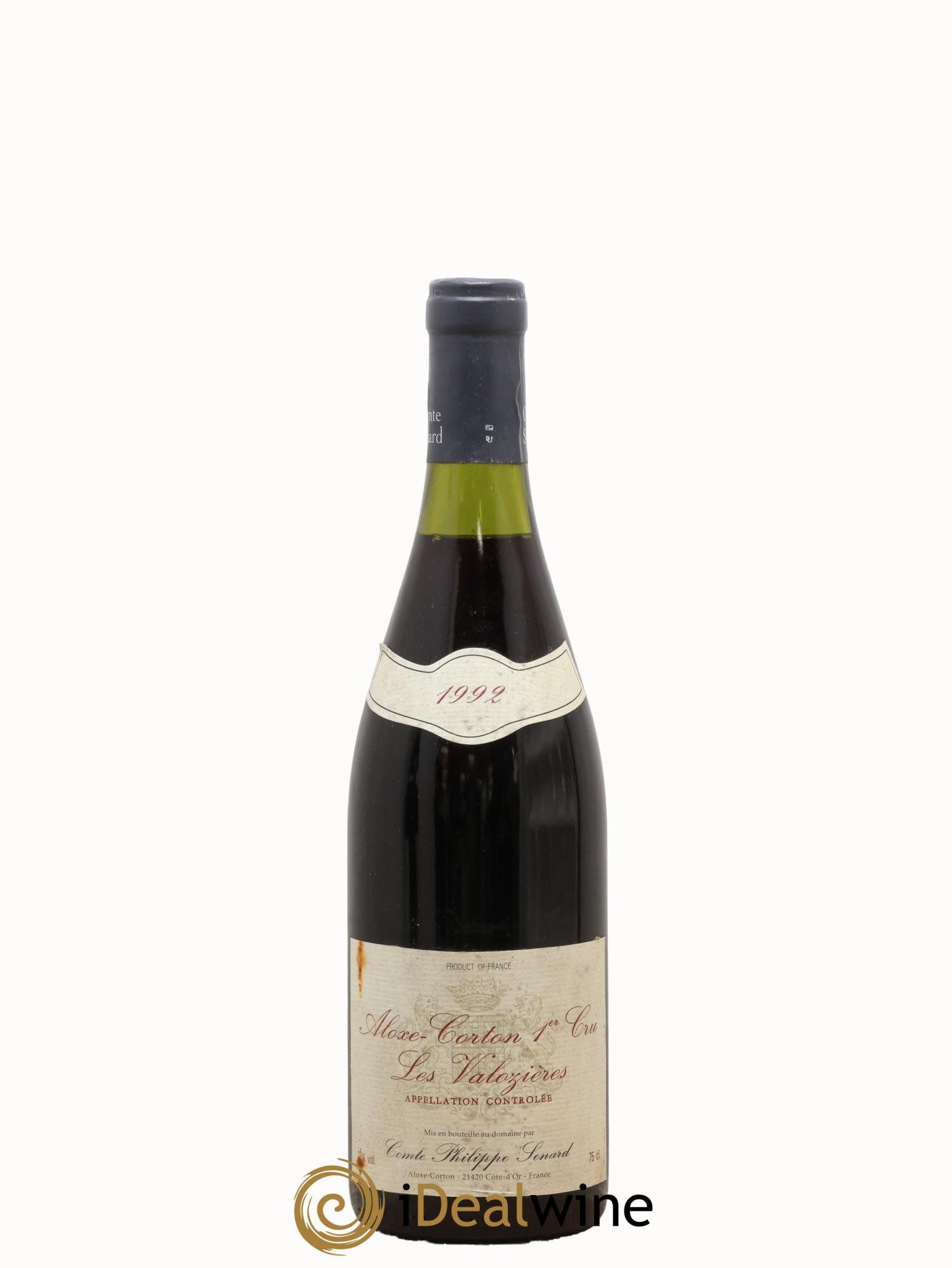 Aloxe-Corton 1er Cru Les Valozières Comte Senard 1992 - Lot de 1 bouteille - 0