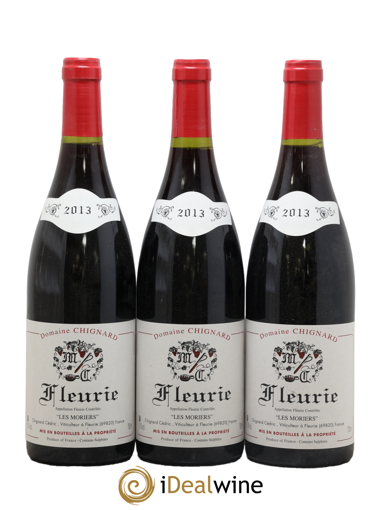 Fleurie Les Moriers Chignard (Domaine) 2013 - Lot de 3 bouteilles - 0