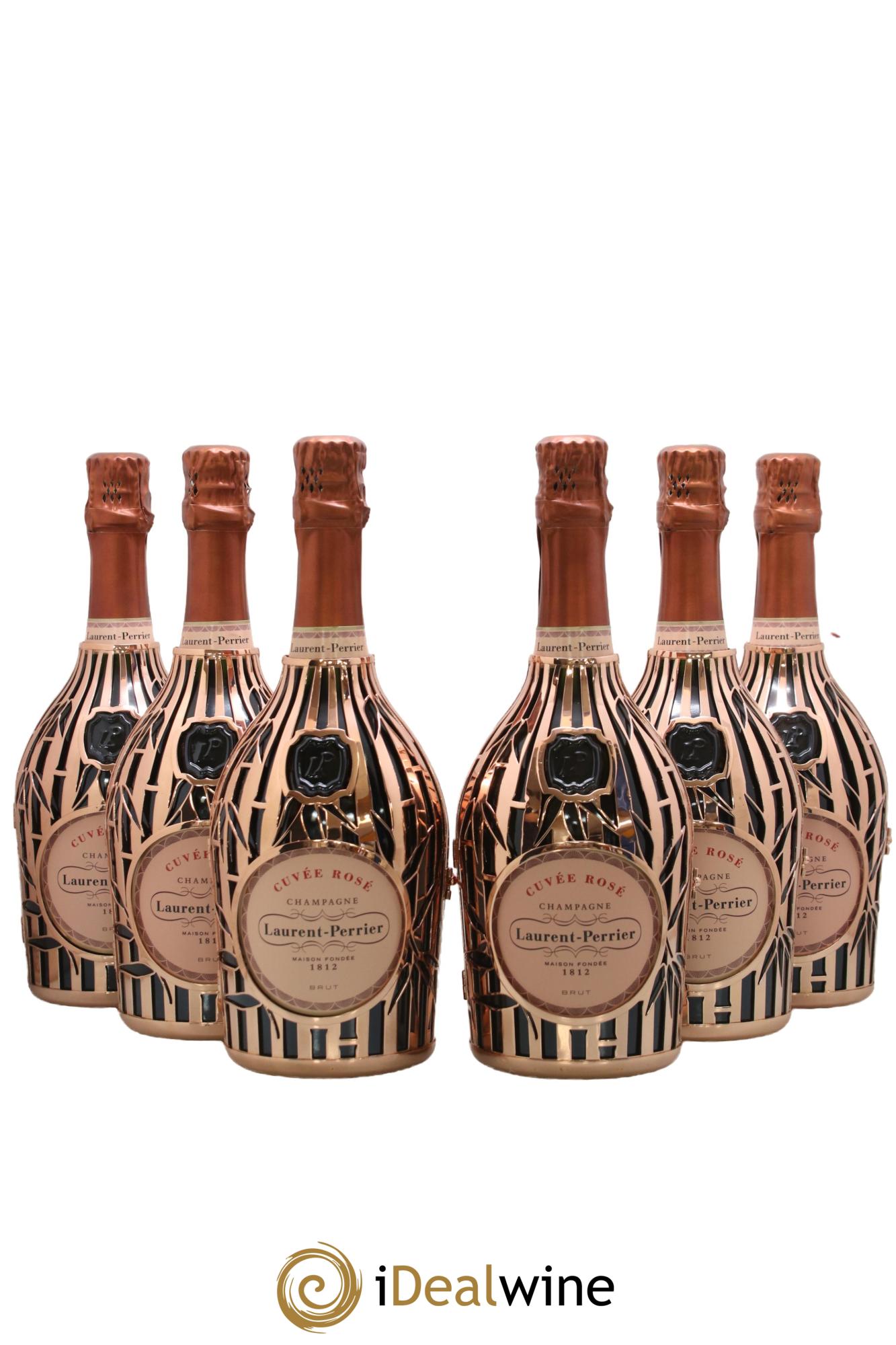 Champagne - Brut La Cuvée Rosé Metal Robe Constellation Laurent Perrier - Lot de 6 bouteilles - 0