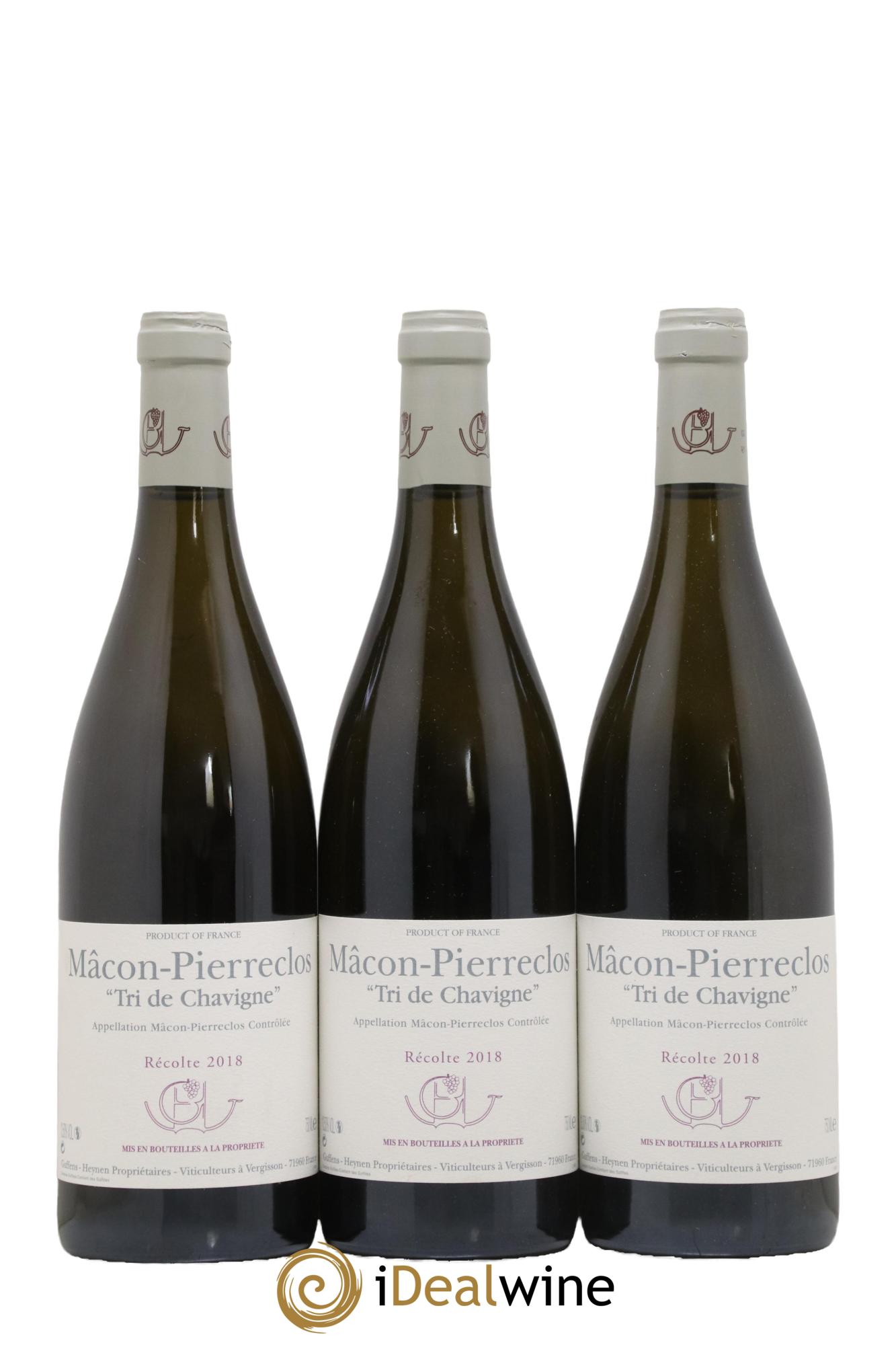 Mâcon-Pierreclos Tri de Chavigne Guffens-Heynen 2018 - Lot de 3 bouteilles - 0