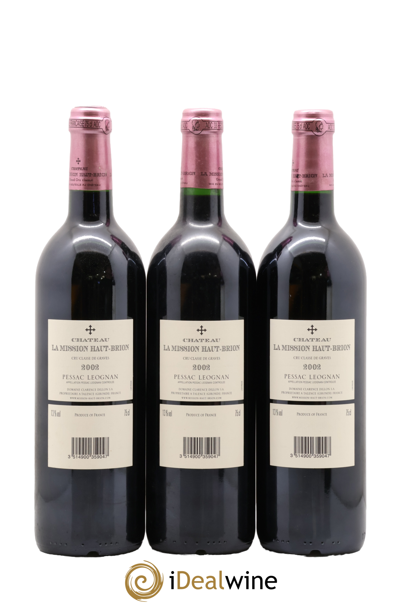 Château la Mission Haut-Brion Cru Classé de Graves 2002 - Lot of 12 bottles - 6