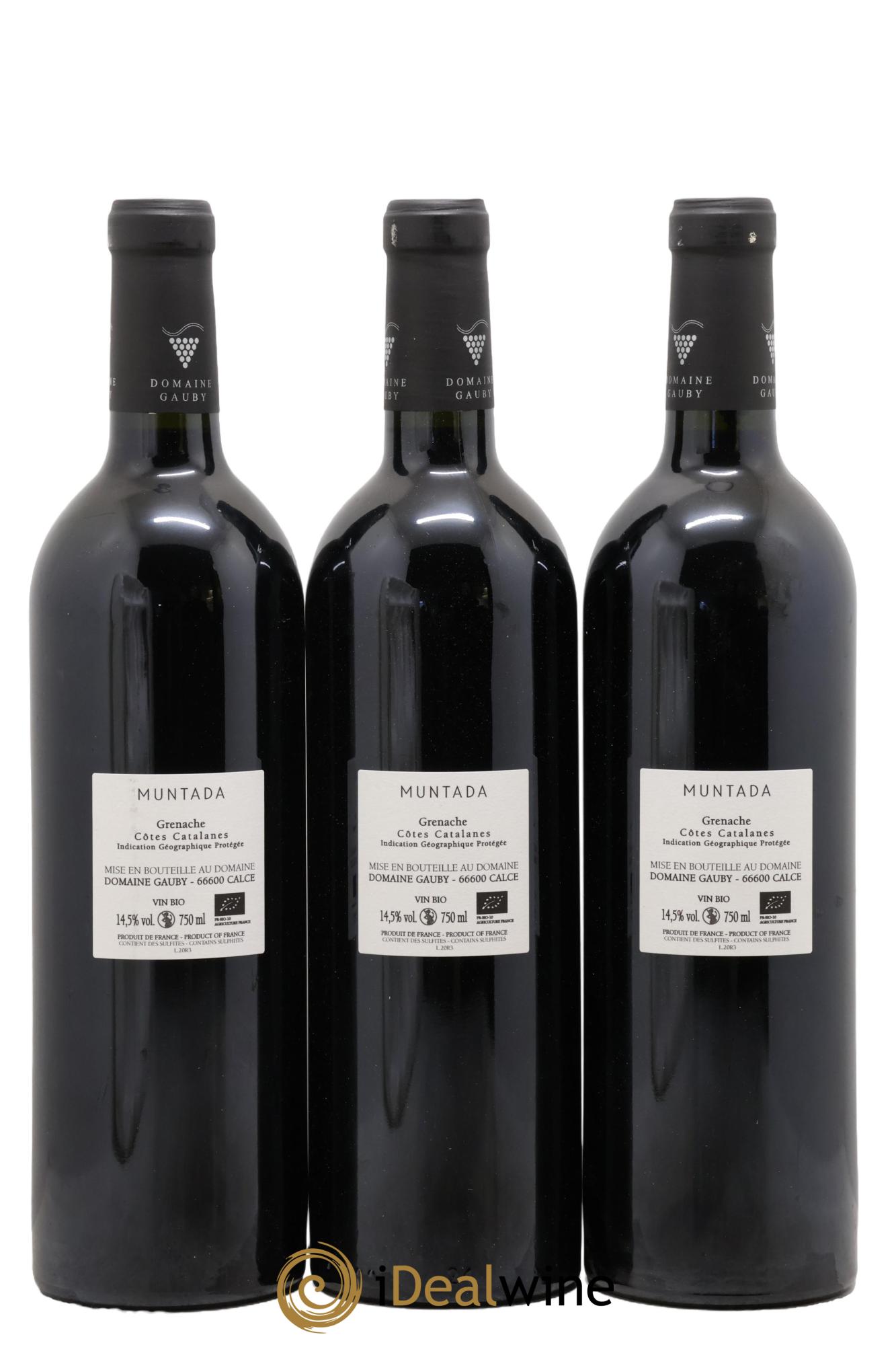 Côtes Catalanes (anciennement Côtes du Roussillon Villages) La Muntada Gauby (Domaine) 2020 - Lot of 3 bottles - 1
