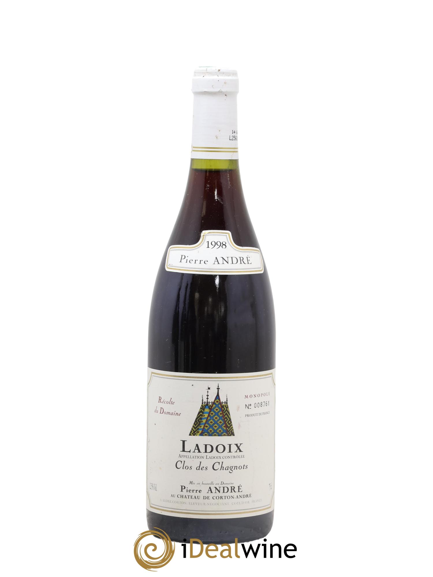 Ladoix Clos des Chagnots Pierre André 1998 - Posten von 1 Flasche - 0
