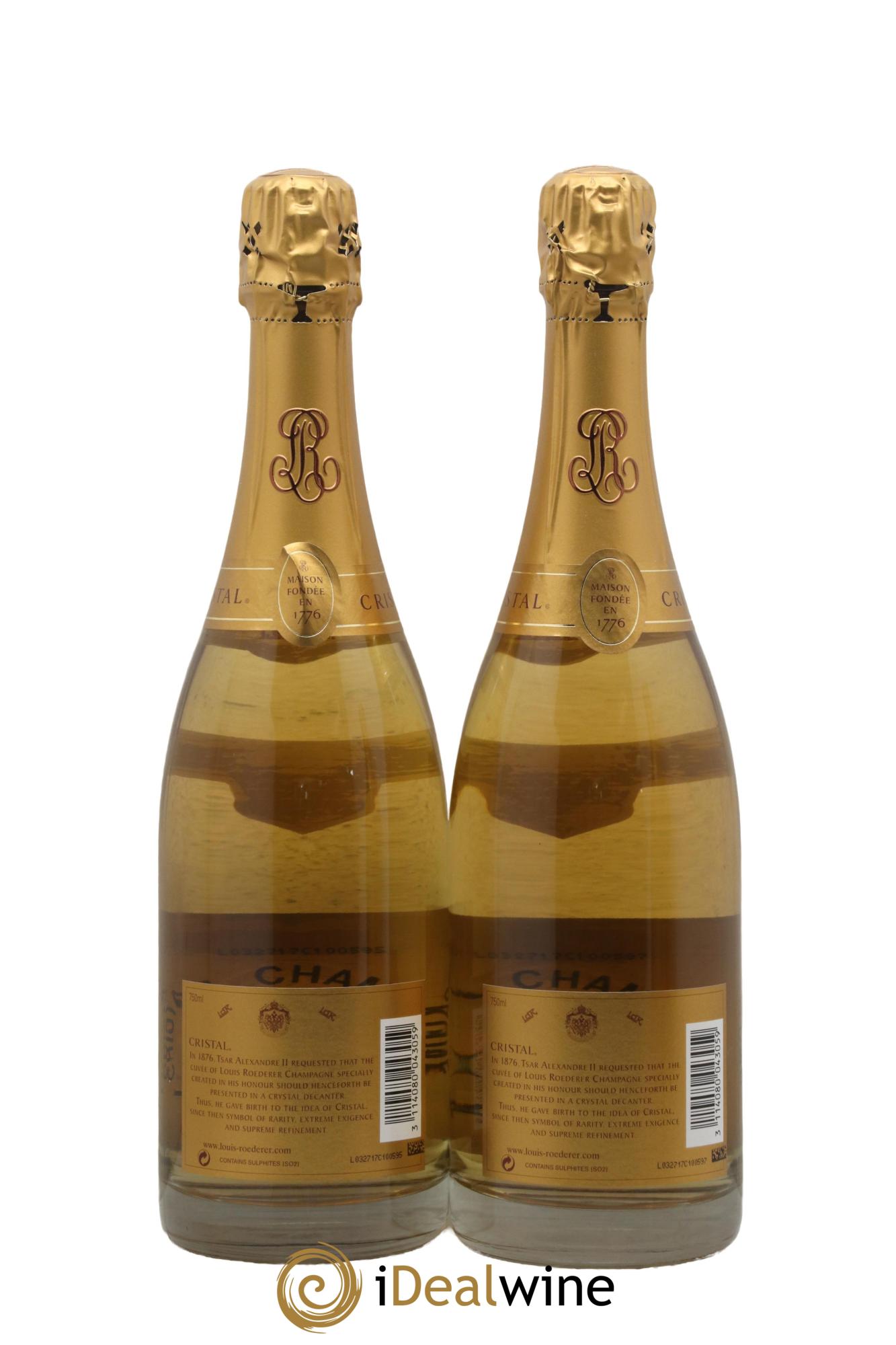 Cristal Louis Roederer  2002 - Posten von 2 Flaschen - 1