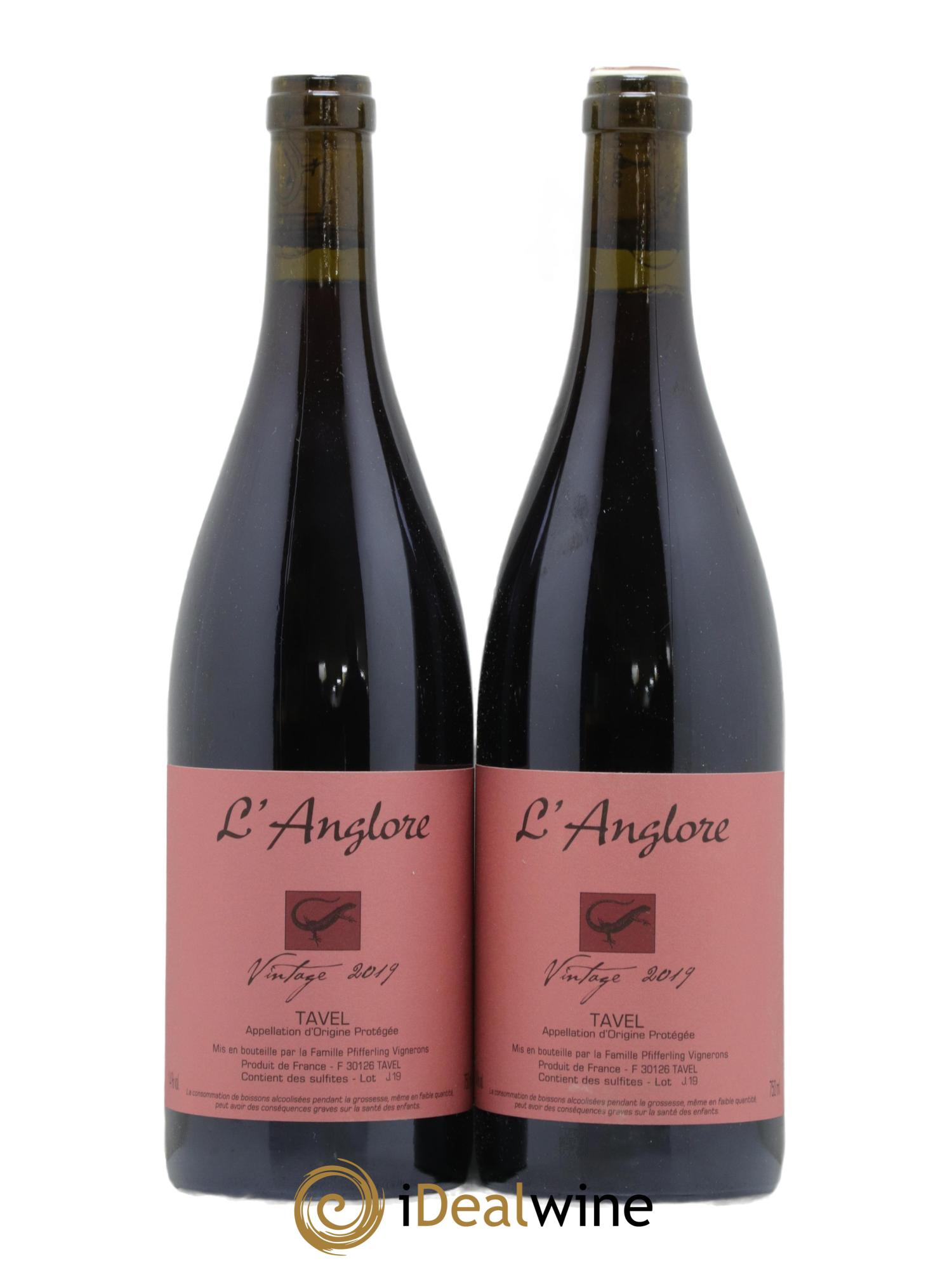 Tavel Vintage L'Anglore 2019 - Posten von 2 Flaschen - 0