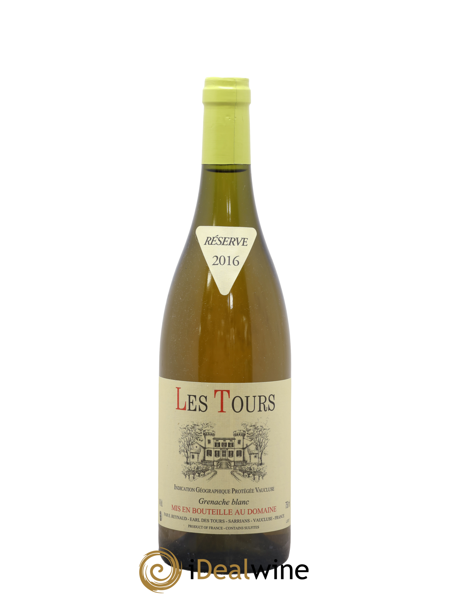 Vaucluse (Vin de Pays de Vaucluse) Les Tours Grenache Blanc Emmanuel Reynaud 2016 - Lot of 1 bottle - 0