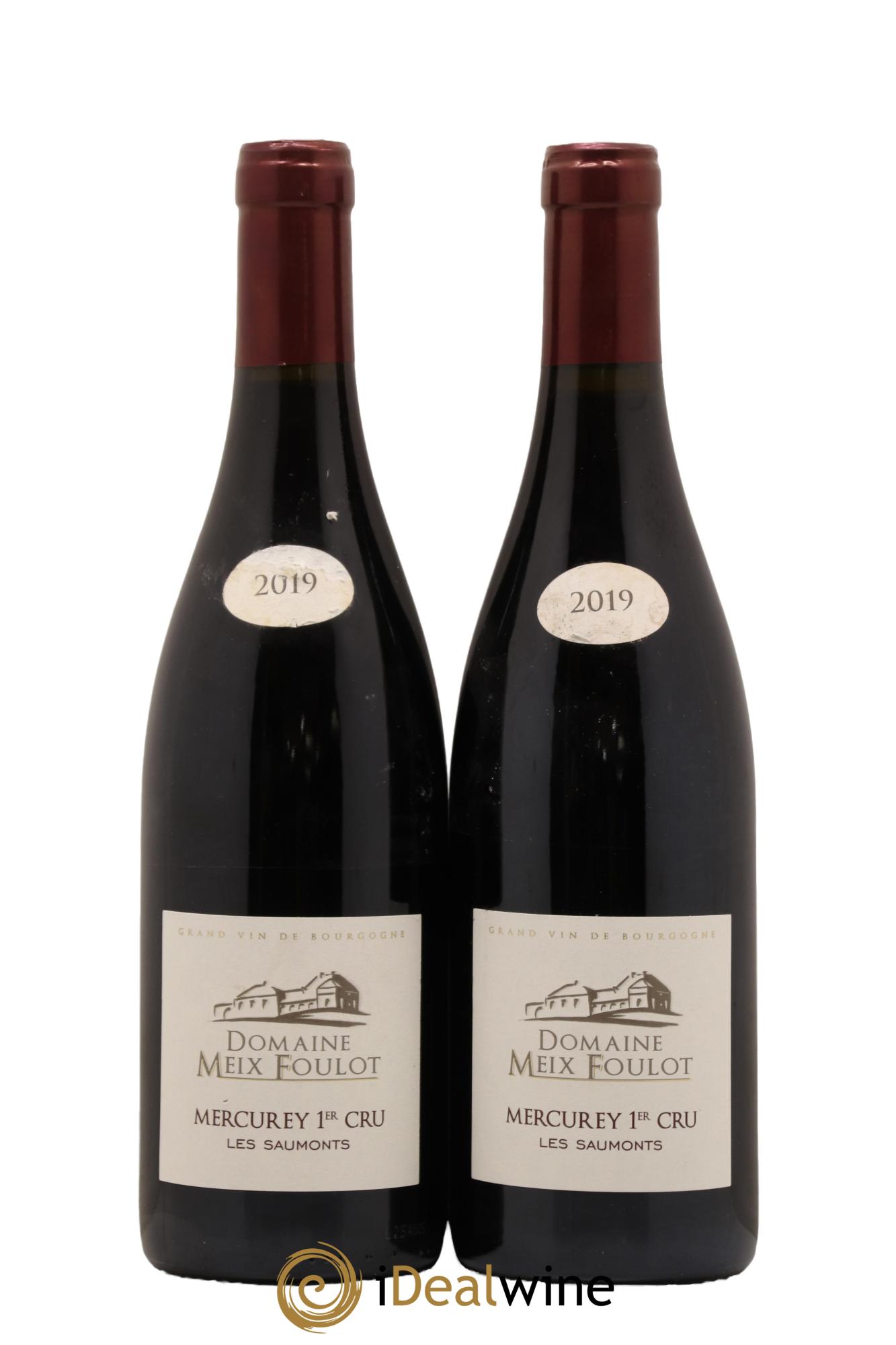 Mercurey 1er Cru Les Saumonts Domaine Meix Foulot 2019 - Lot de 2 bouteilles - 0