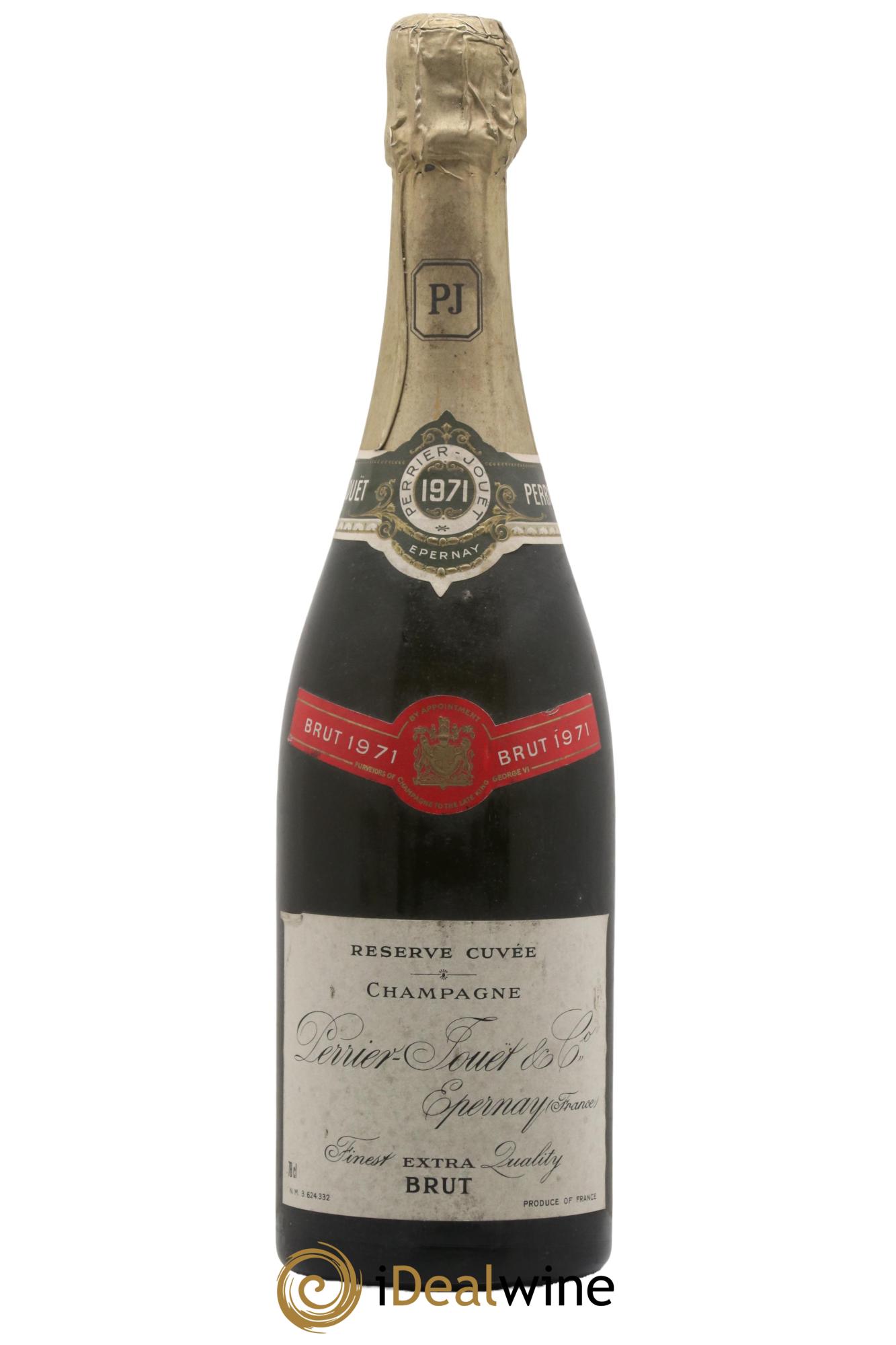 Champagne Brut Reserve Cuvée Perrier-Jouet & Co. 1971 - Lot de 1 bouteille - 0