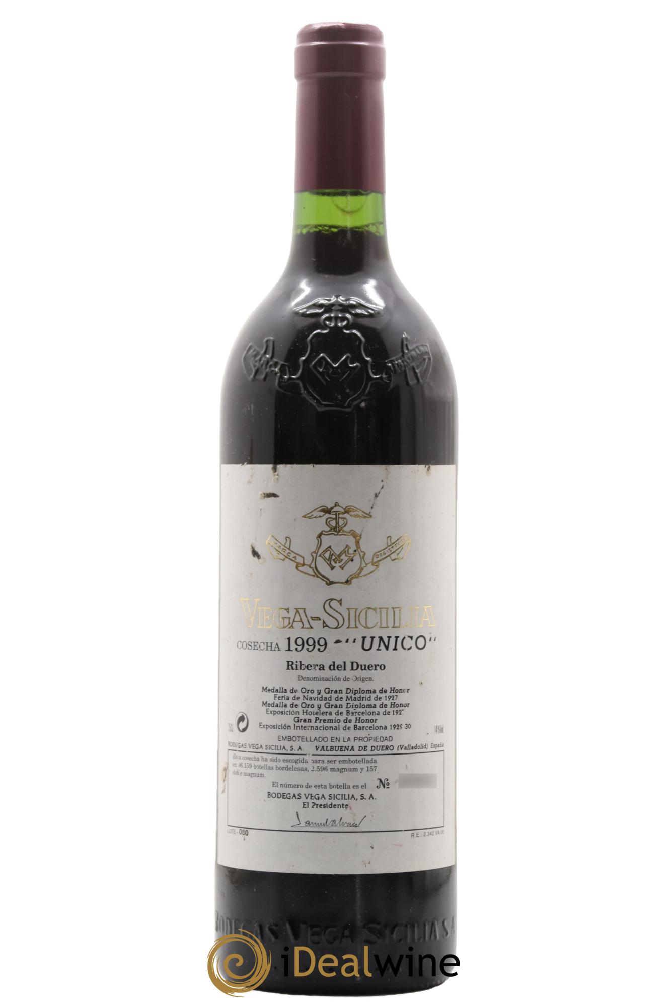 Ribera Del Duero DO Vega Sicilia Unico Famille Alvarez 1999 - Lotto di 1 bottiglia - 0