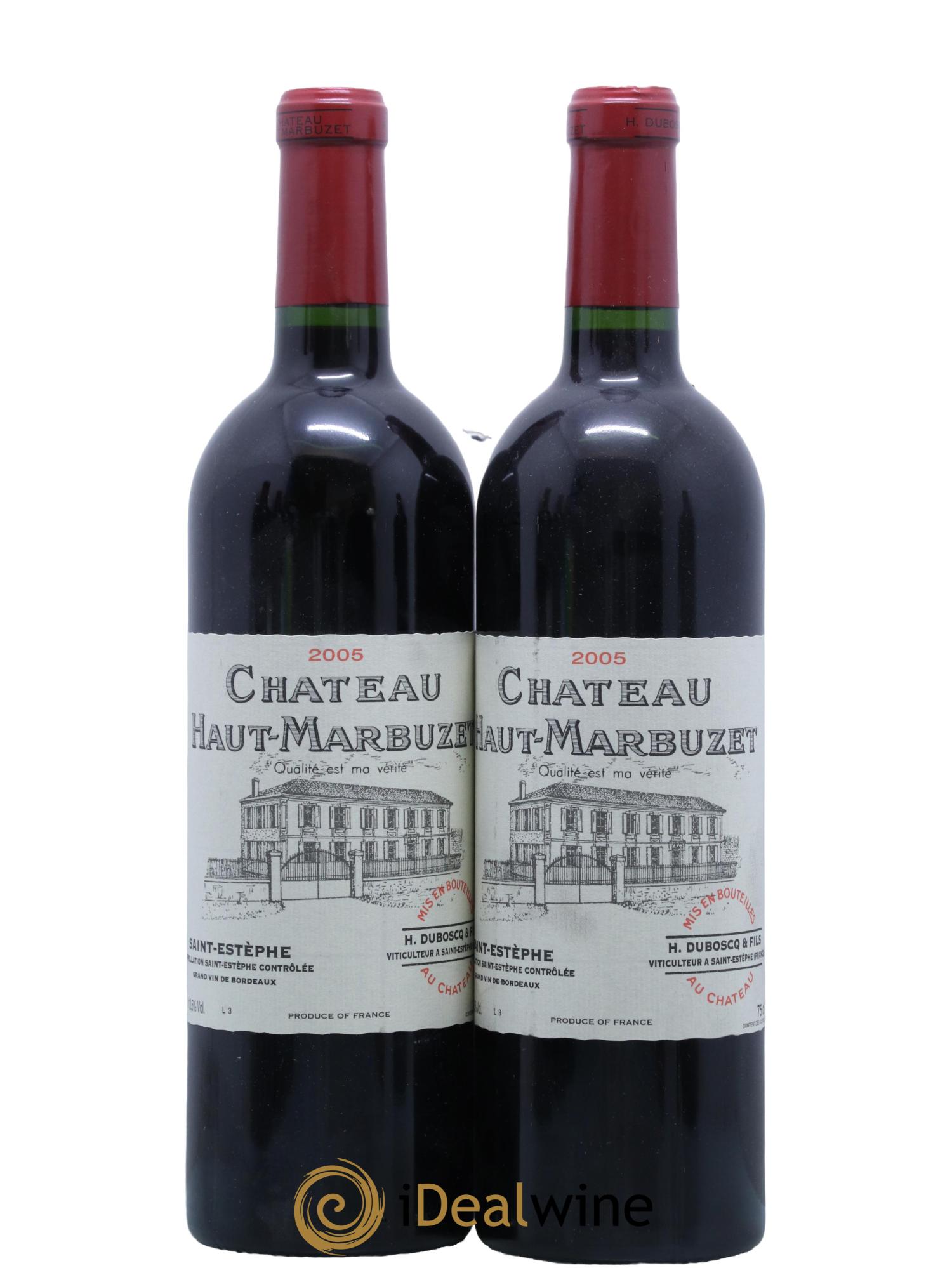 Château Haut Marbuzet 2005 - Lot de 2 bouteilles - 0