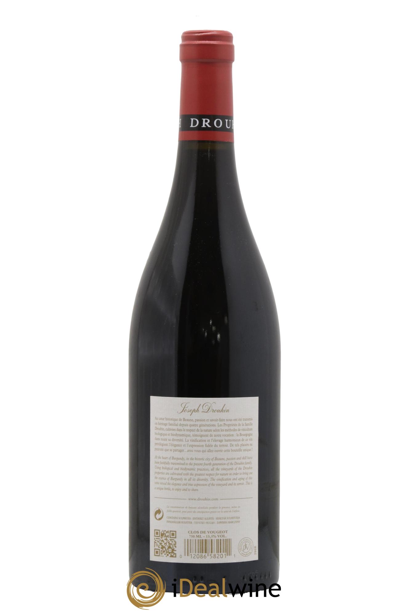 Clos de Vougeot Grand Cru Joseph Drouhin 2014 - Lot of 1 bottle - 1