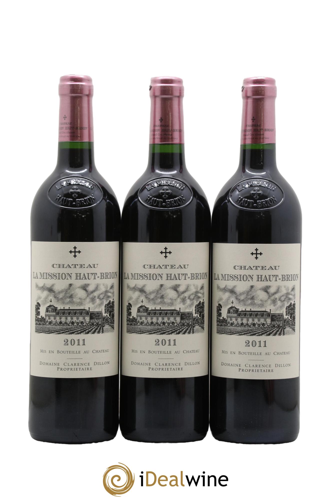 Château la Mission Haut-Brion Cru Classé de Graves  2011 - Posten von 6 Flaschen - 3
