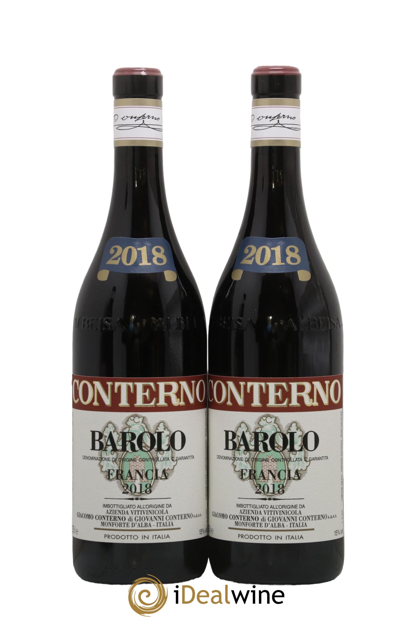 Barbera d'Alba DOC Vigna Francia Giacomo Conterno 2018 - Lot of 2 bottles - 0