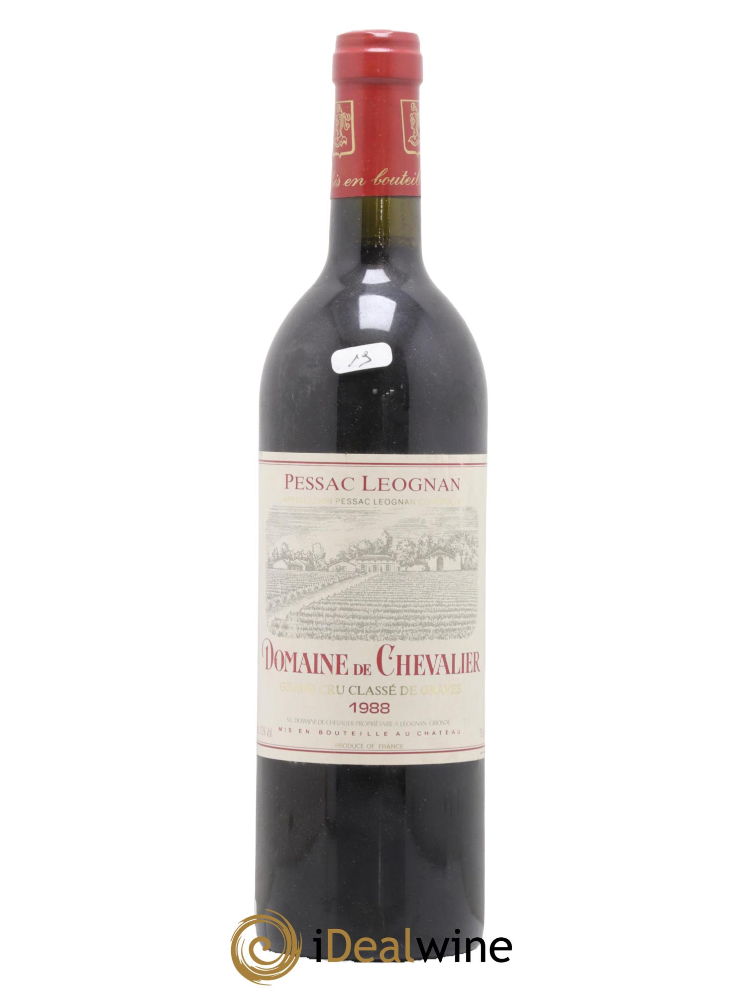 Domaine de Chevalier Cru Classé de Graves 1988 - Lot de 1 bouteille - 0