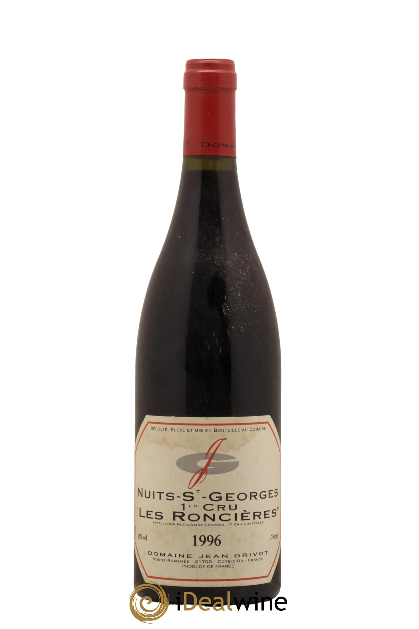 Nuits-Saint-Georges 1er Cru Roncière Jean Grivot 1996 - Lot de 1 bouteille - 0