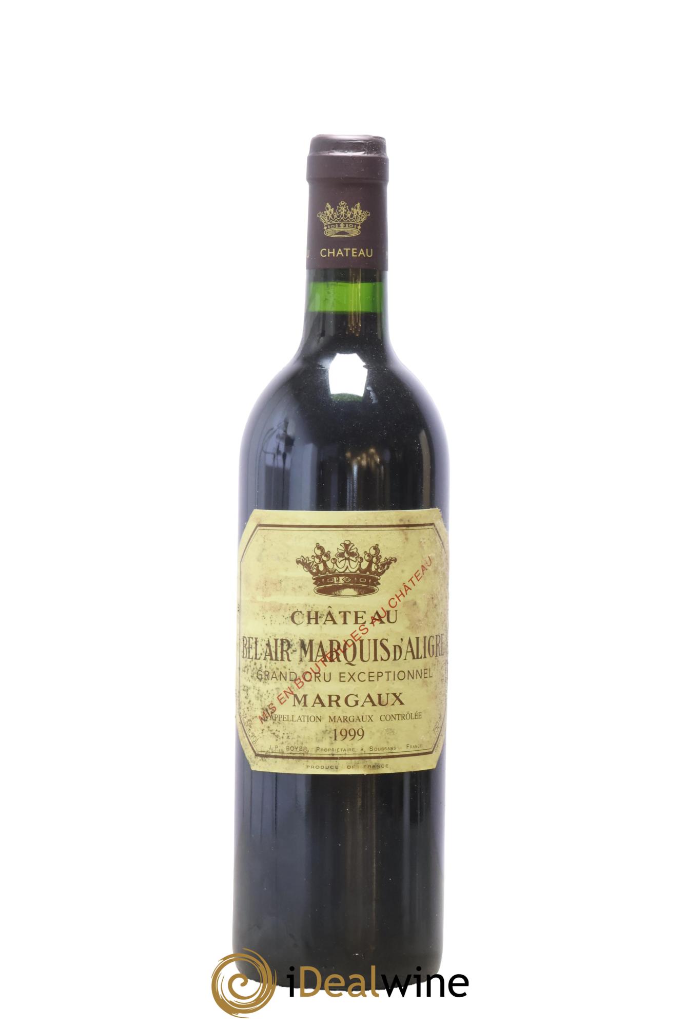 Château Bel Air Marquis d'Aligre 1999 - Posten von 1 Flasche - 0