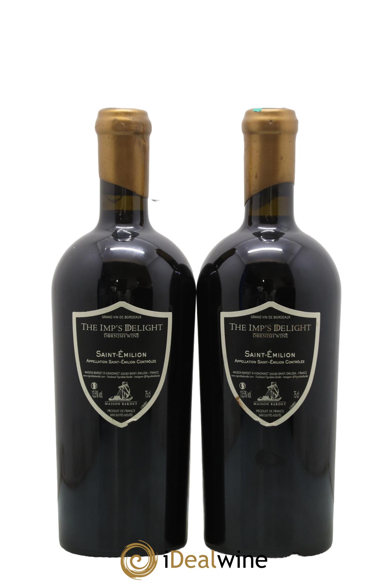 Saint-Émilion The Imp's delight Dornish Wine Maison Bardet - Lotto di 2 bottiglie - 1