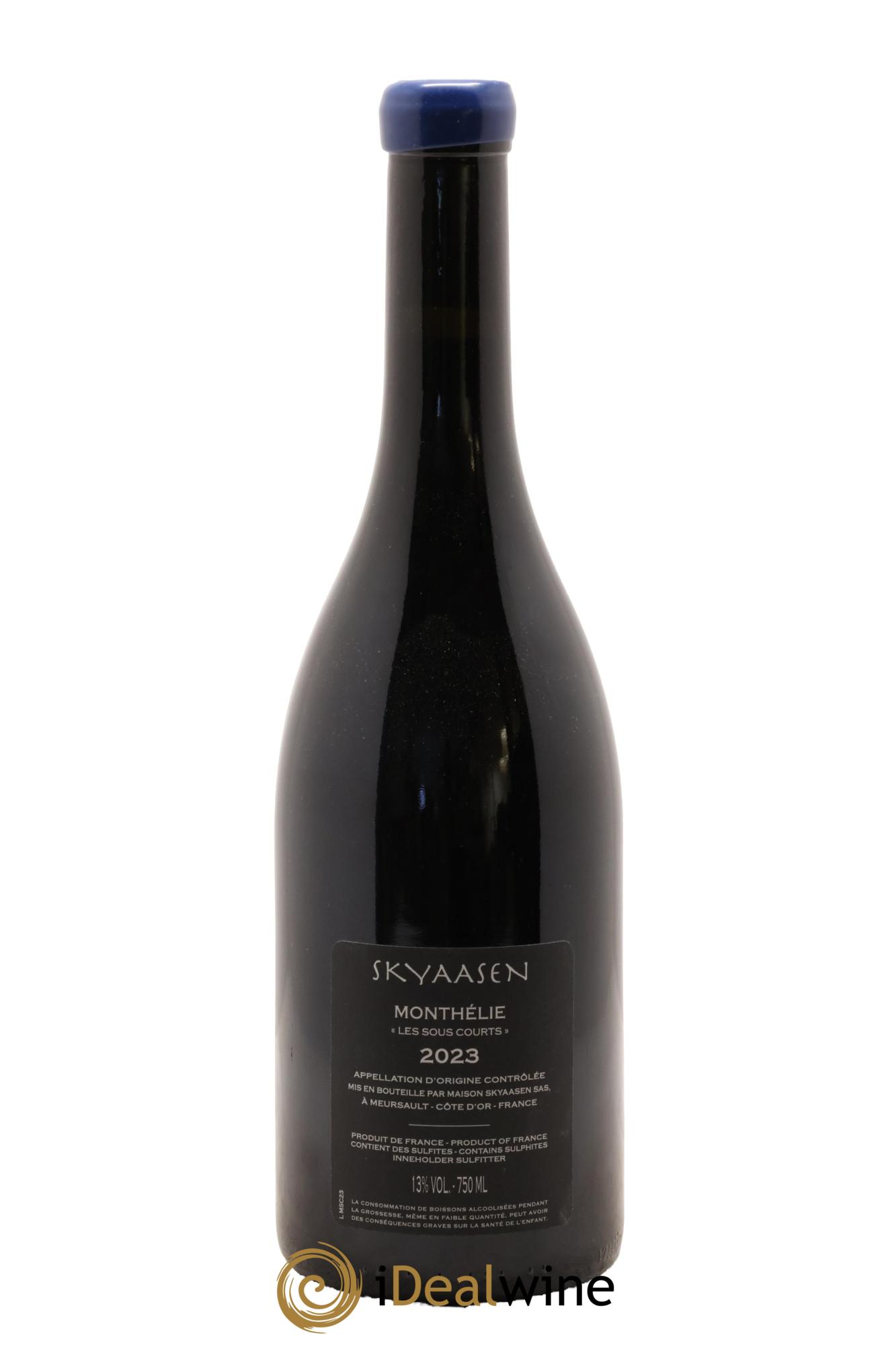 Monthélie Les Sous Courts Maison Skyaasen 2023 - Lot de 1 bouteille - 1