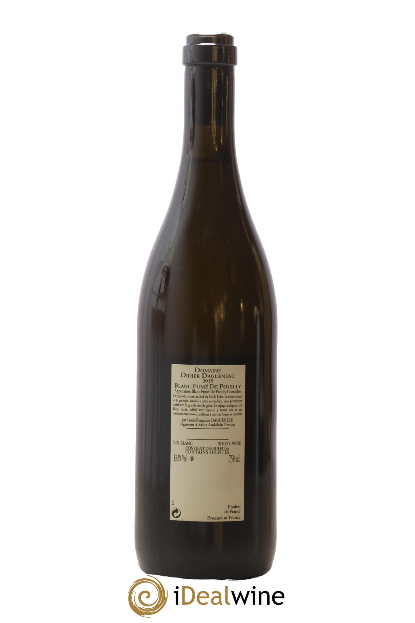 Pouilly-Fumé Buisson Renard Dagueneau (Domaine Didier - Louis-Benjamin)  2015 - Posten von 1 Flasche - 1