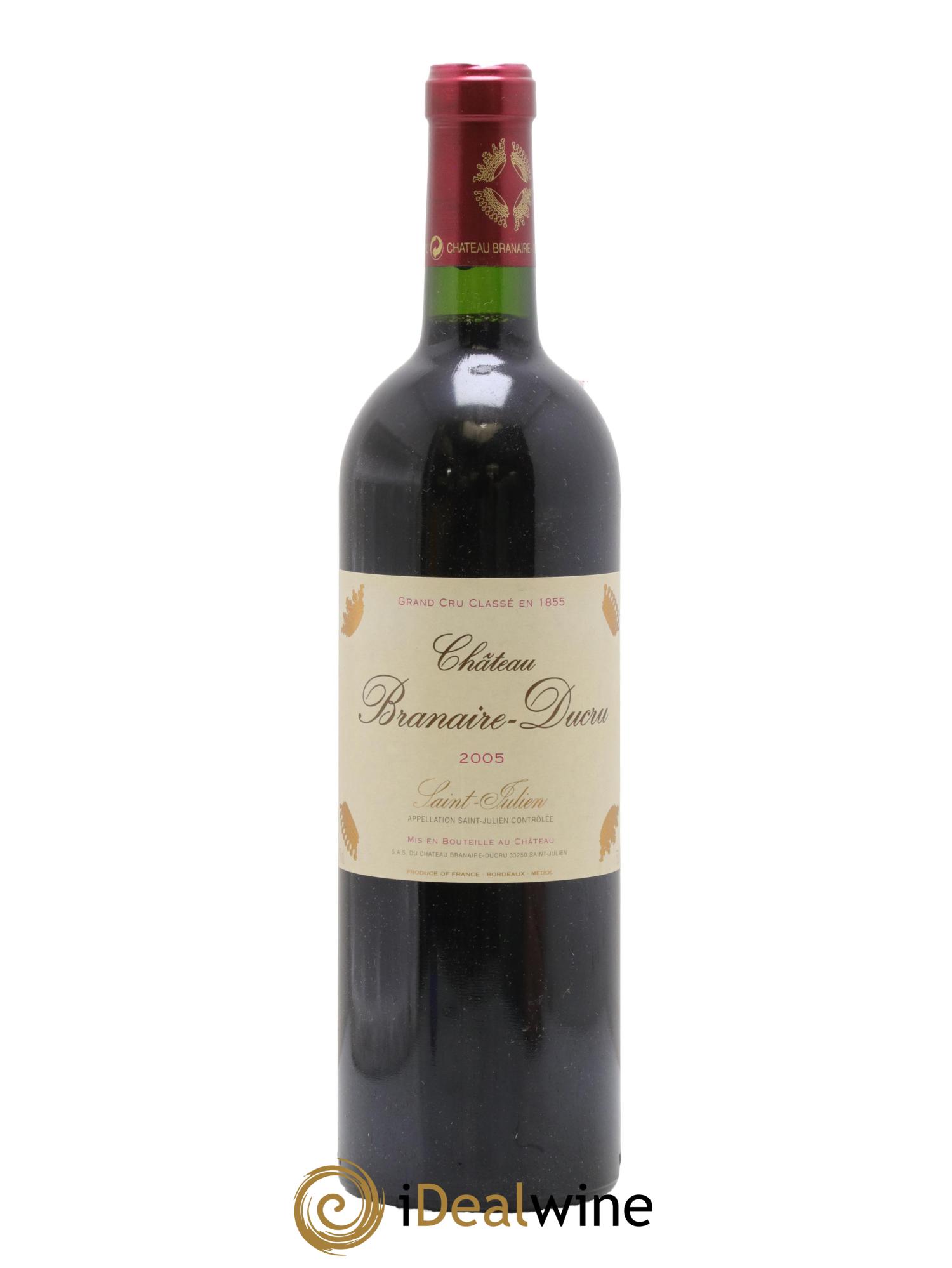 Château Branaire Ducru 4ème Grand Cru Classé 2005 - Posten von 1 Flasche - 0