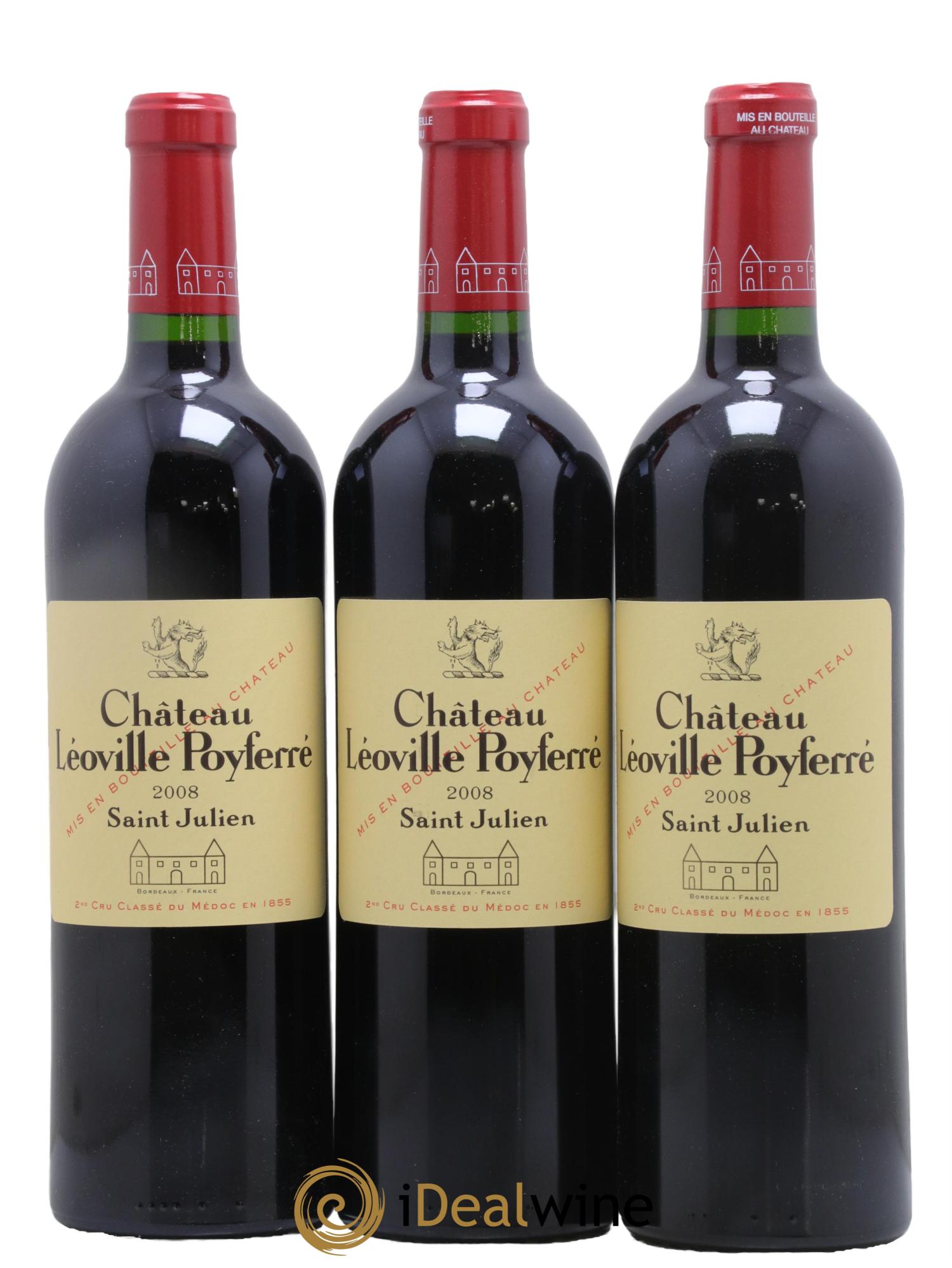 Château Léoville Poyferré 2ème Grand Cru Classé 2008 - Lotto di 6 bottiglie - 2