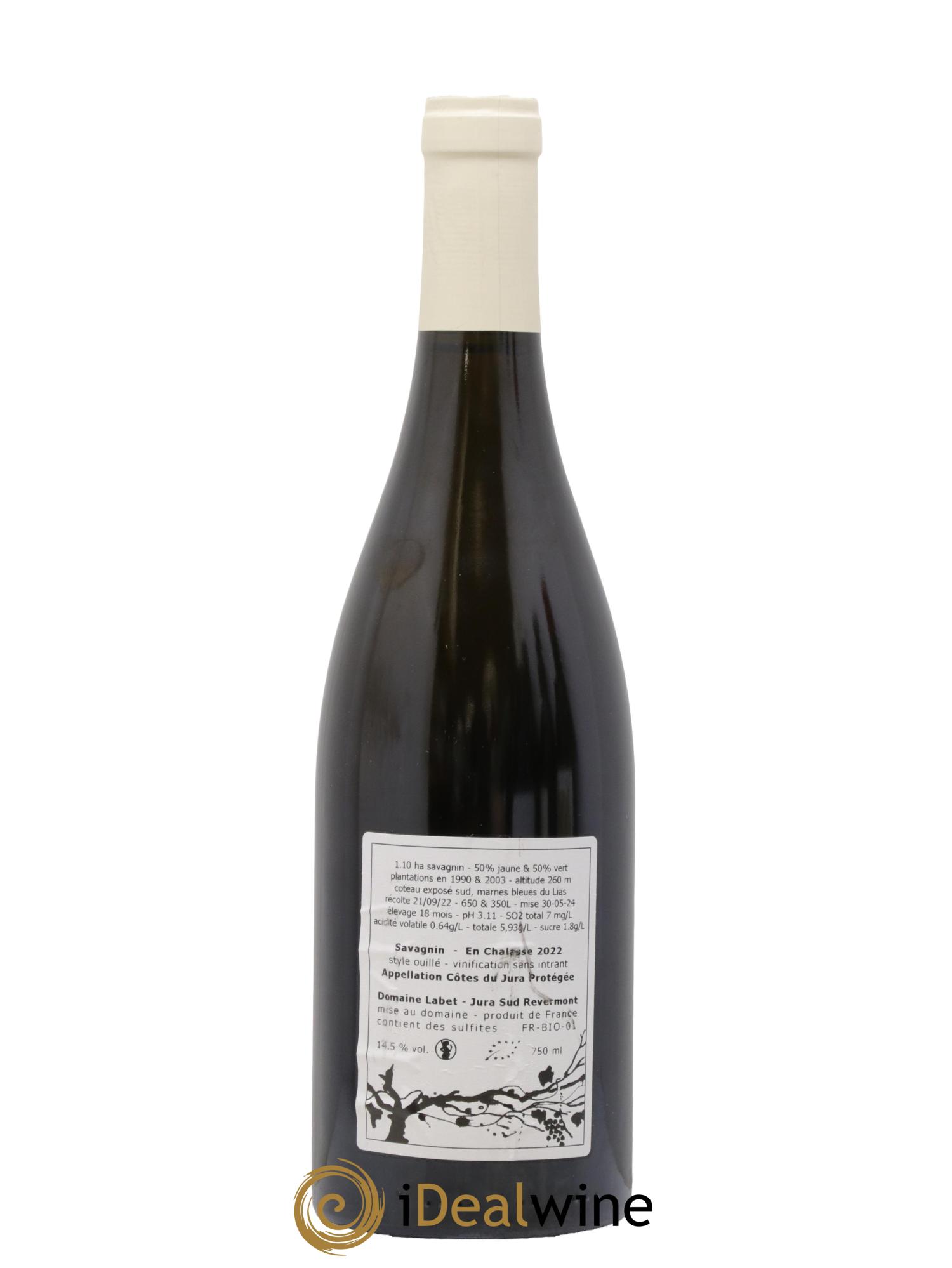 Côtes du Jura Savagnin en Chalasse Romain - Julien  - Charline Labet 2022 - Posten von 1 Flasche - 1