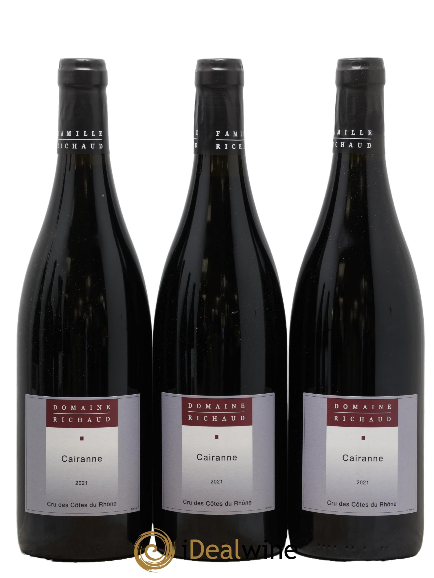 Cairanne Marcel Richaud 2021 - Lot de 3 bouteilles - 0