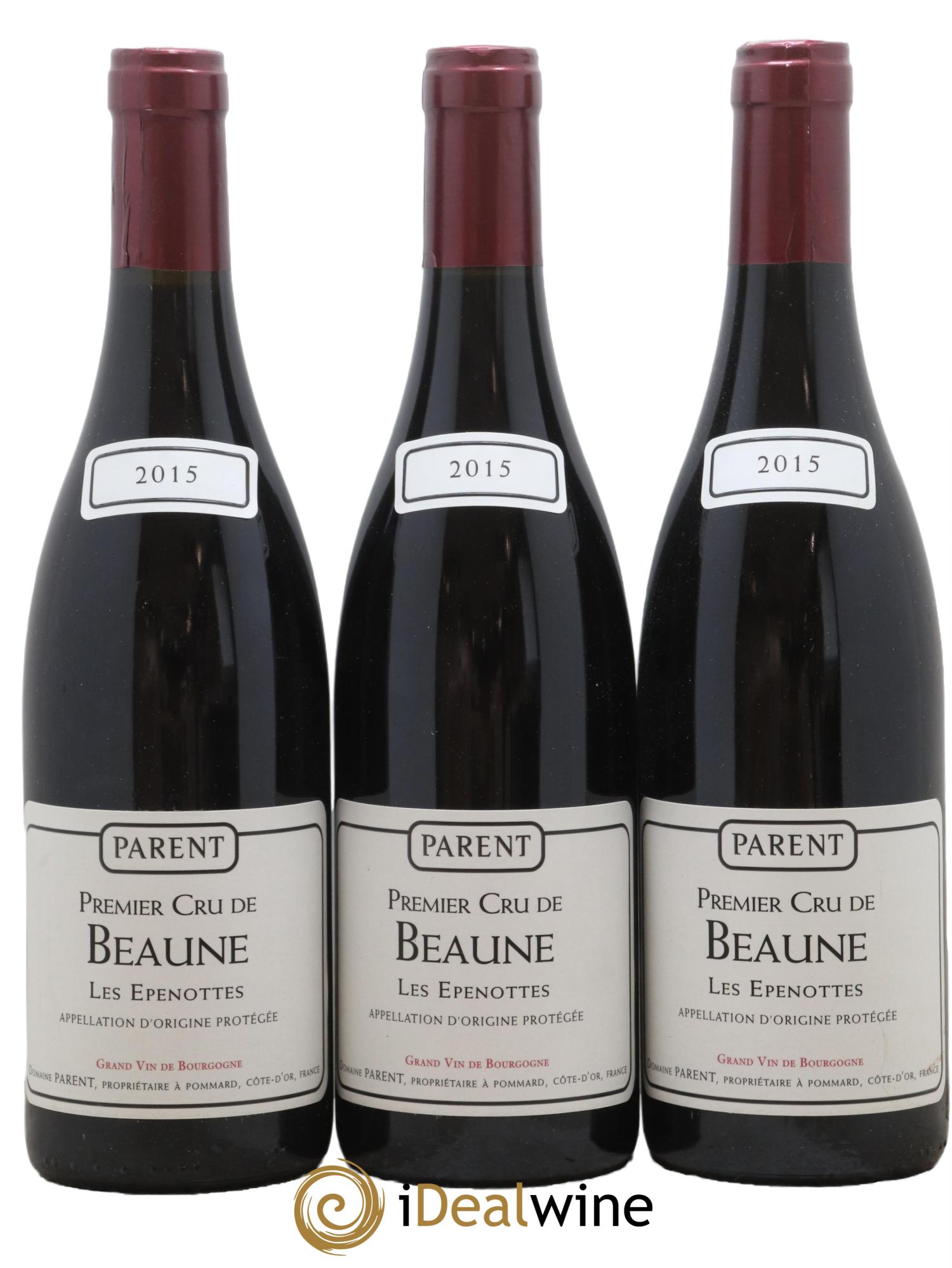 Beaune 1er Cru Les Epenottes Parent 2015 - Lot de 3 bouteilles - 0